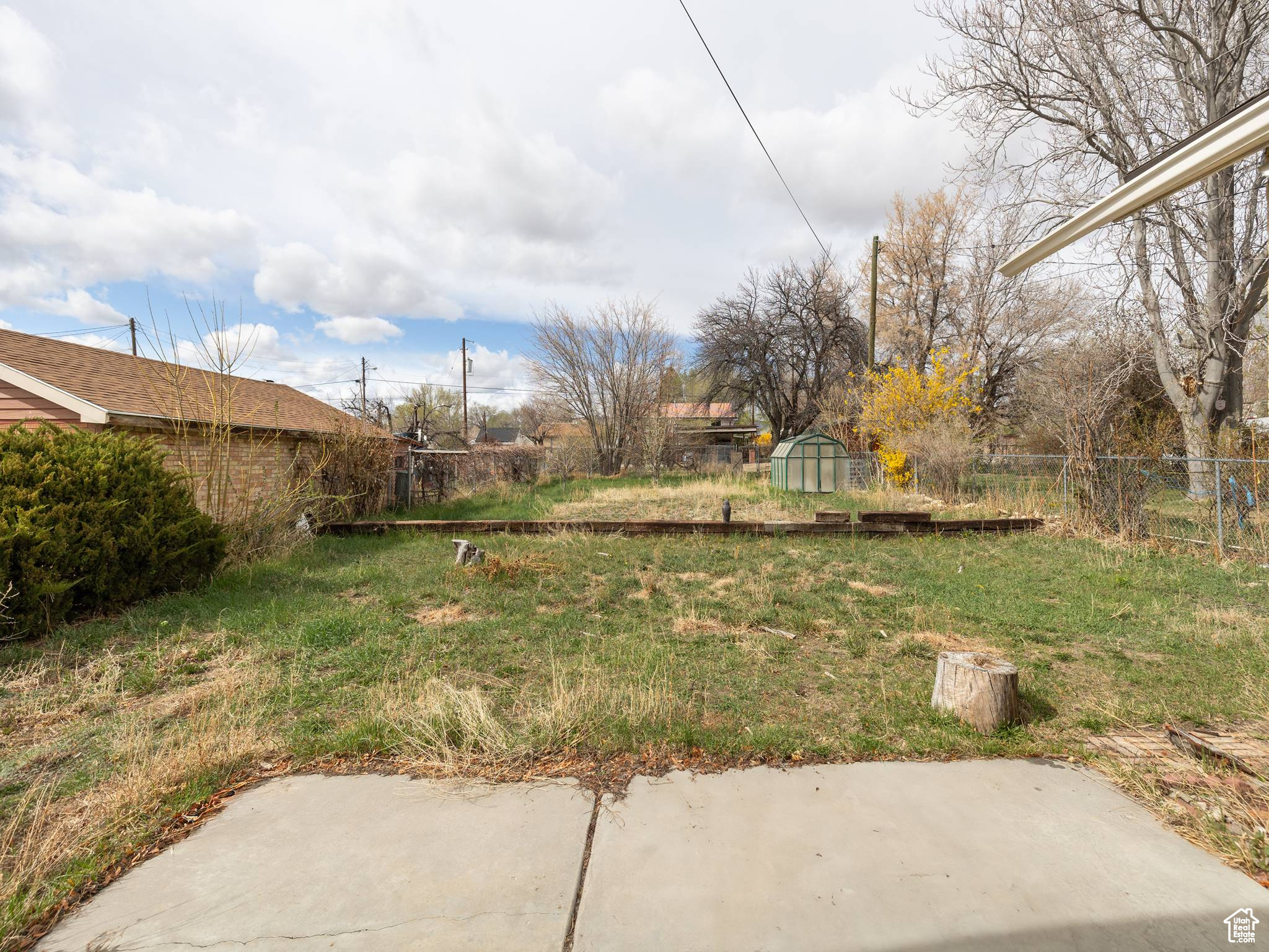 View of yard with a patio area