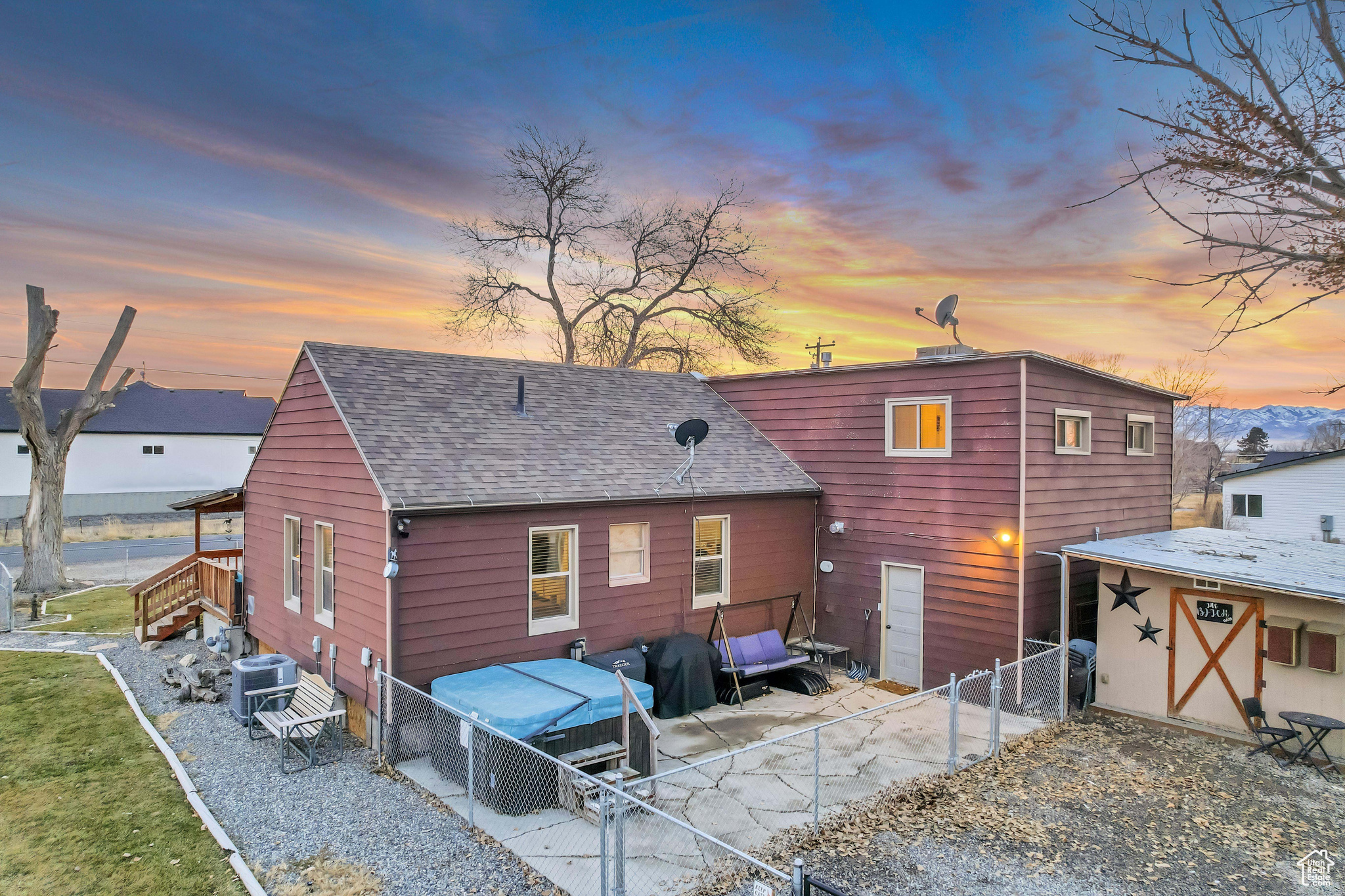 Back of house at dusk