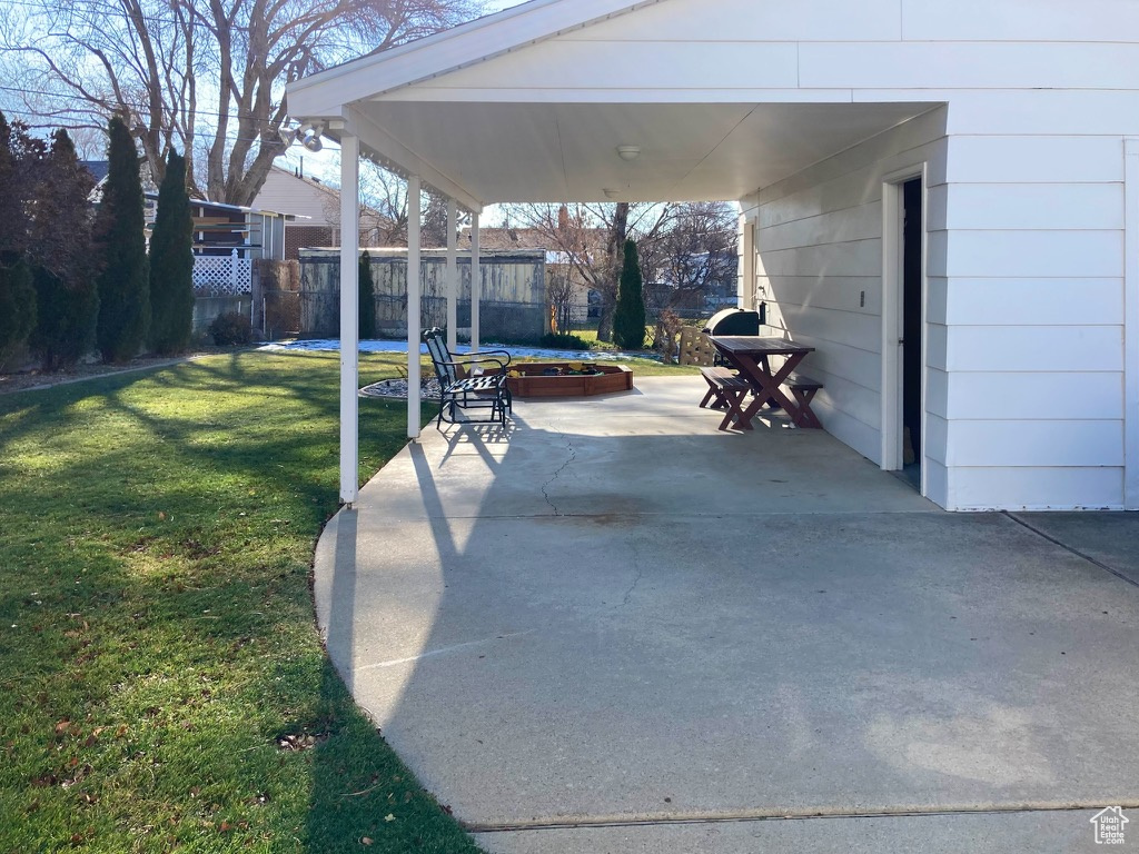 View of patio