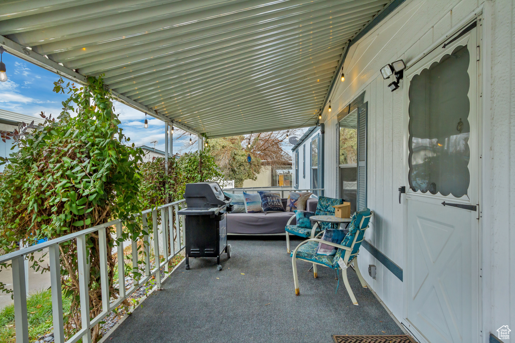 Covered patio.