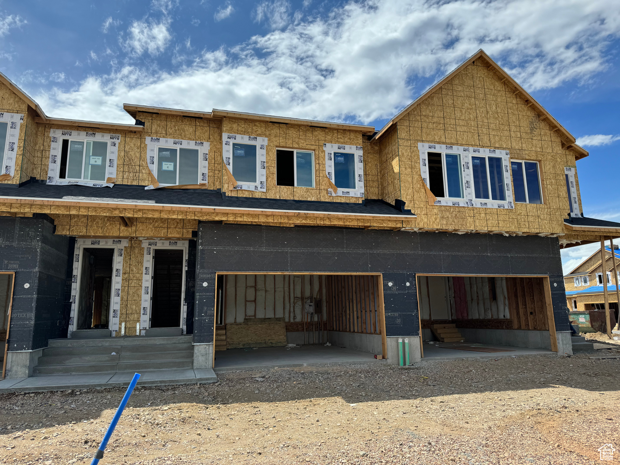 View of rear view of property