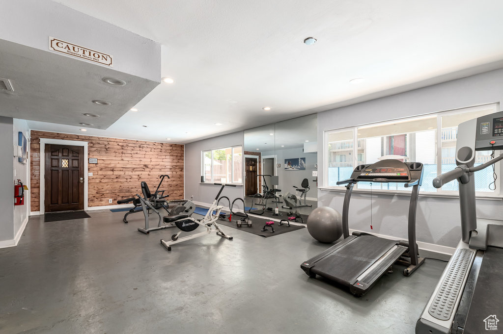 View of exercise room