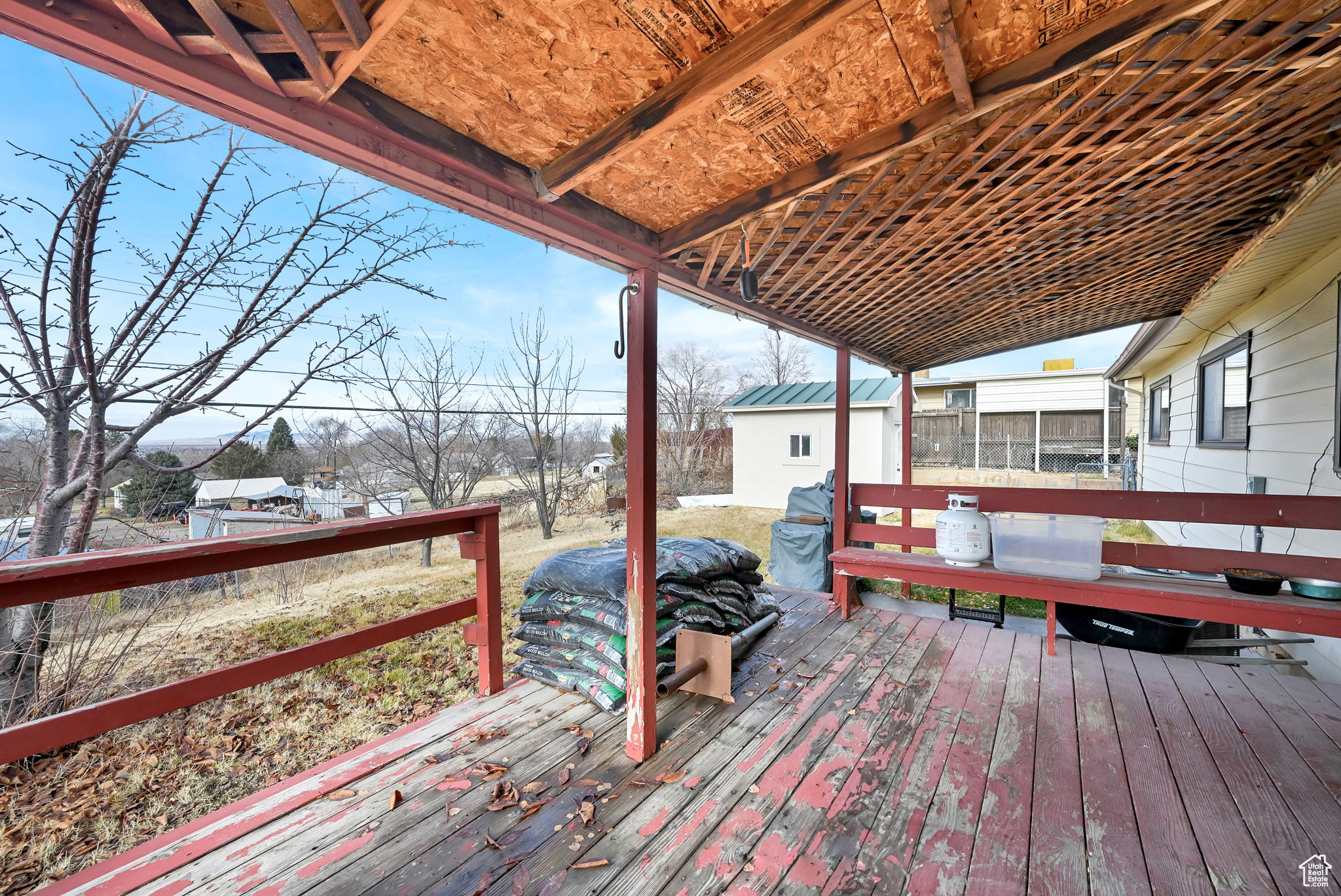 Deck with a sunroom