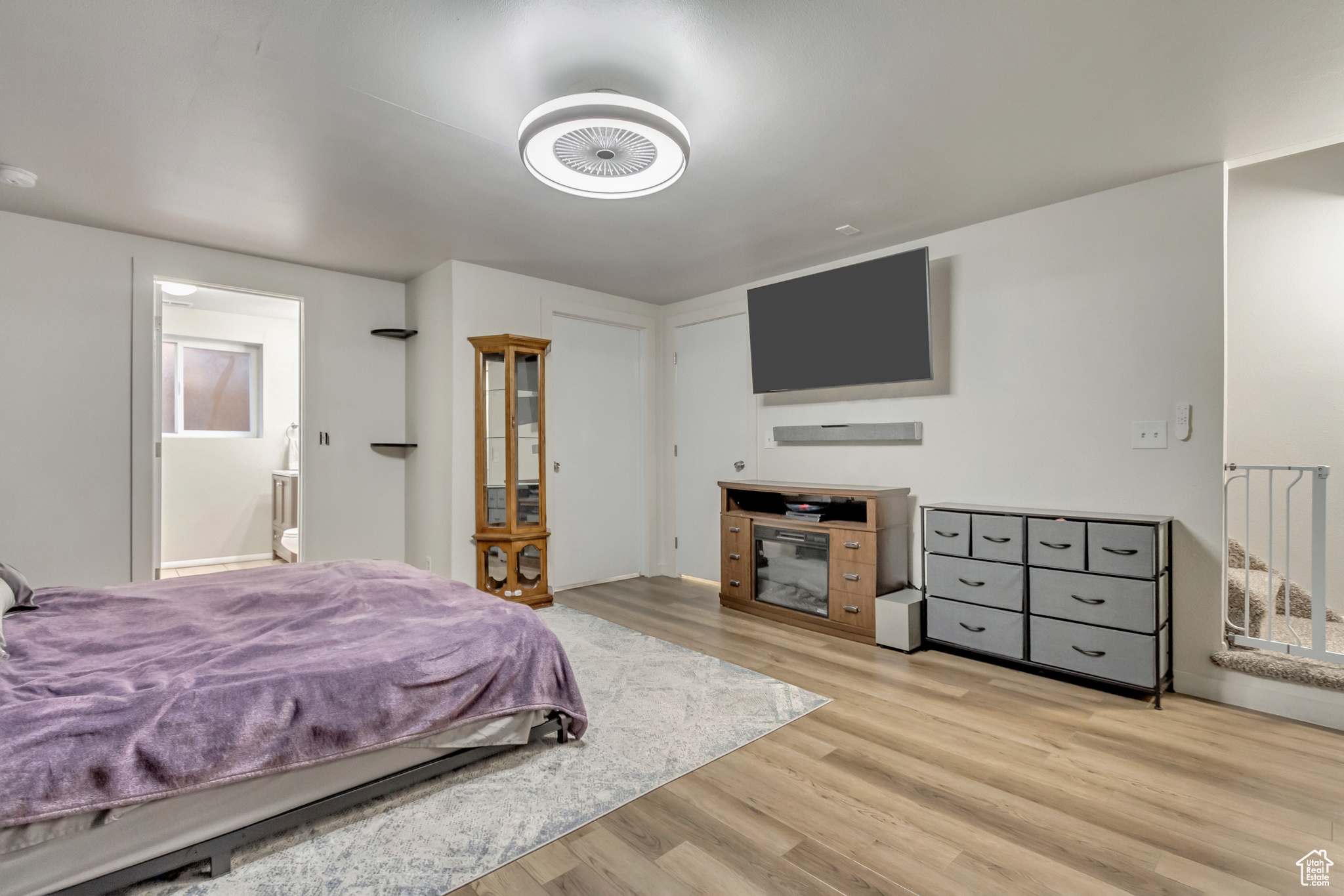 Bedroom featuring light hardwood / wood-style flooring