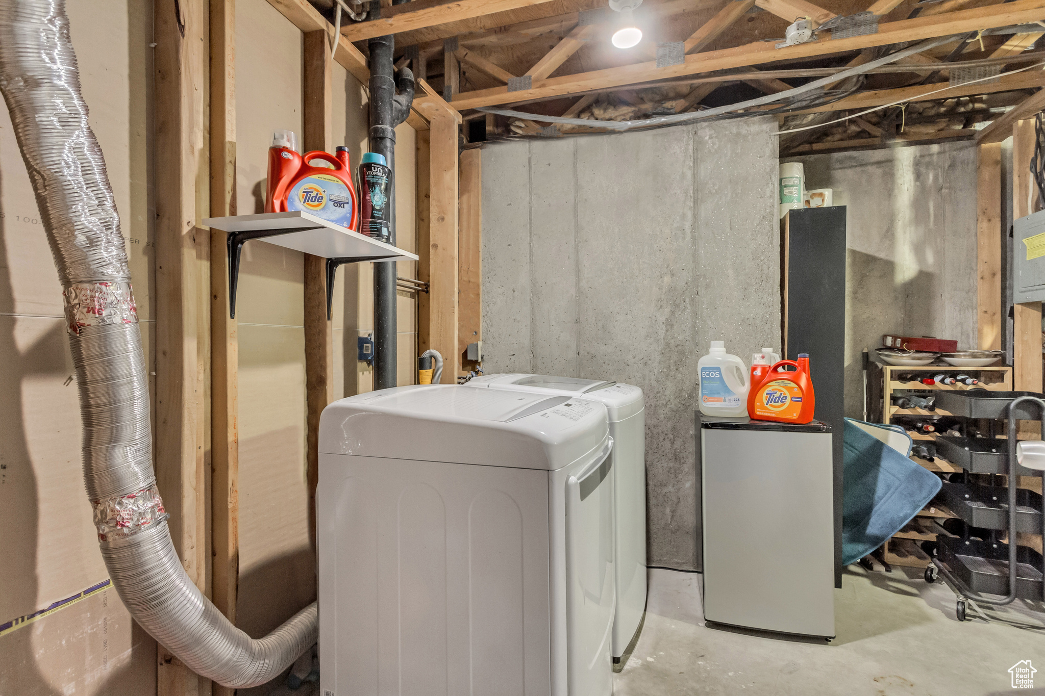 Washroom featuring separate washer and dryer