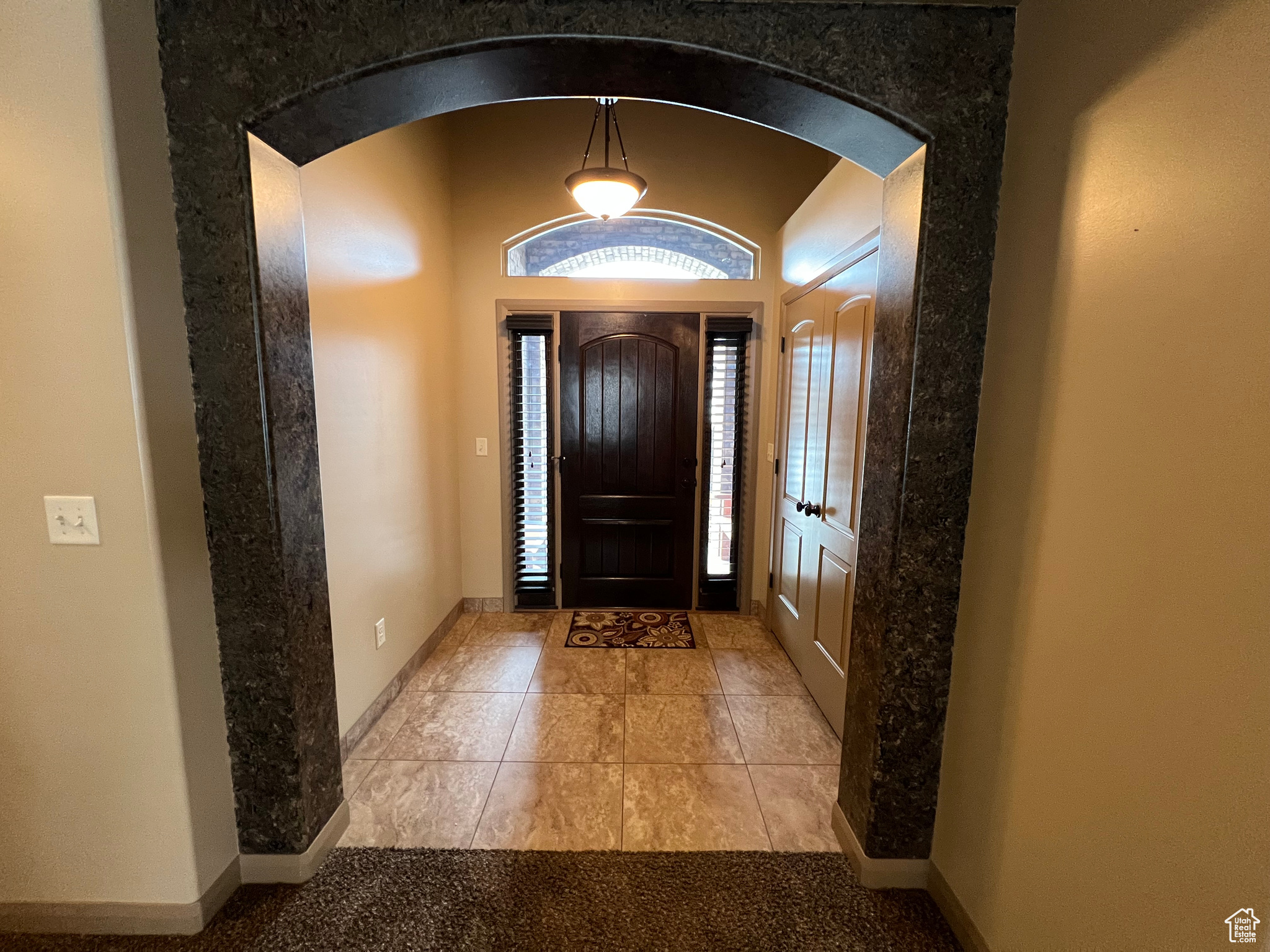 View of tiled entrance foyer