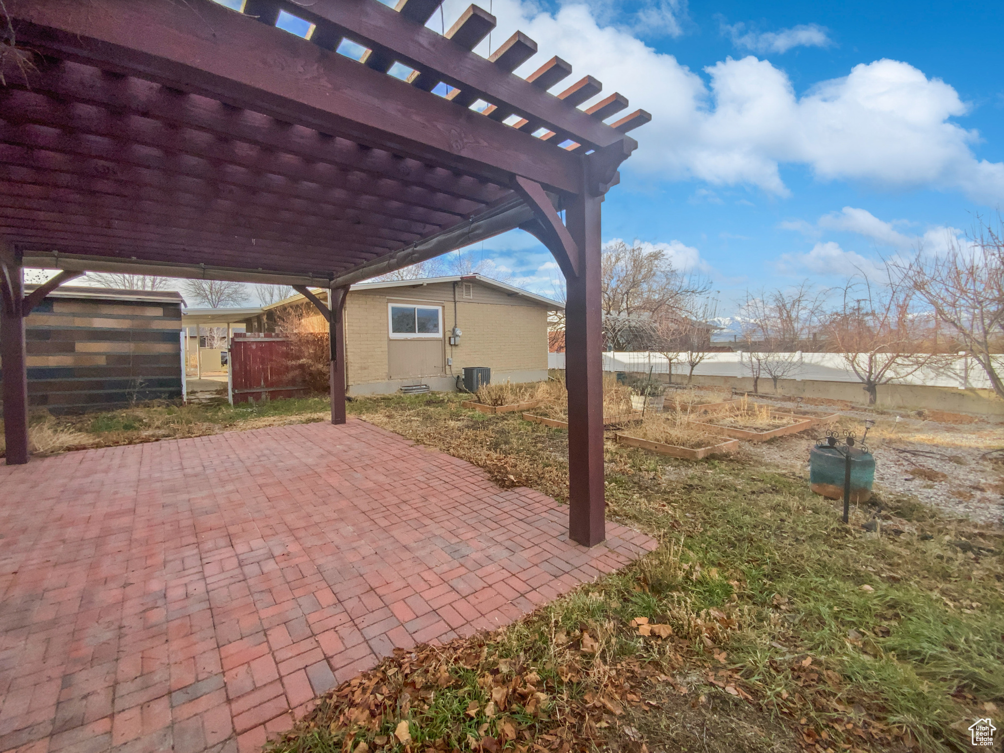 View of patio / terrace with a pergola