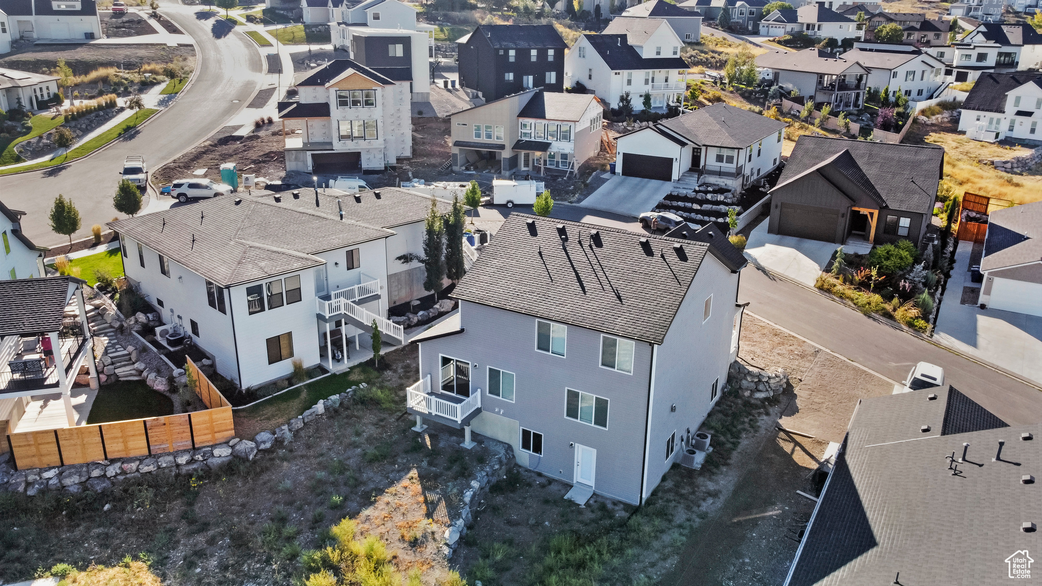 Birds eye view of property