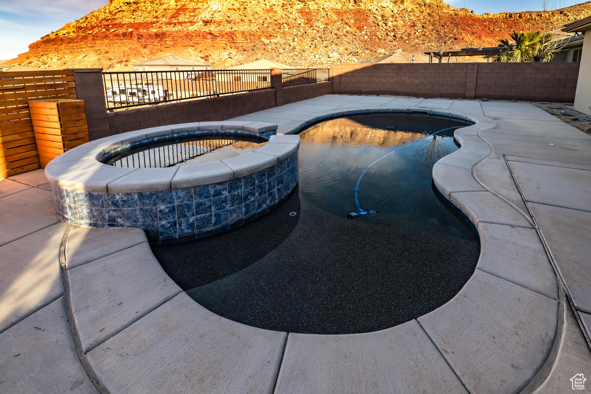 View of pool