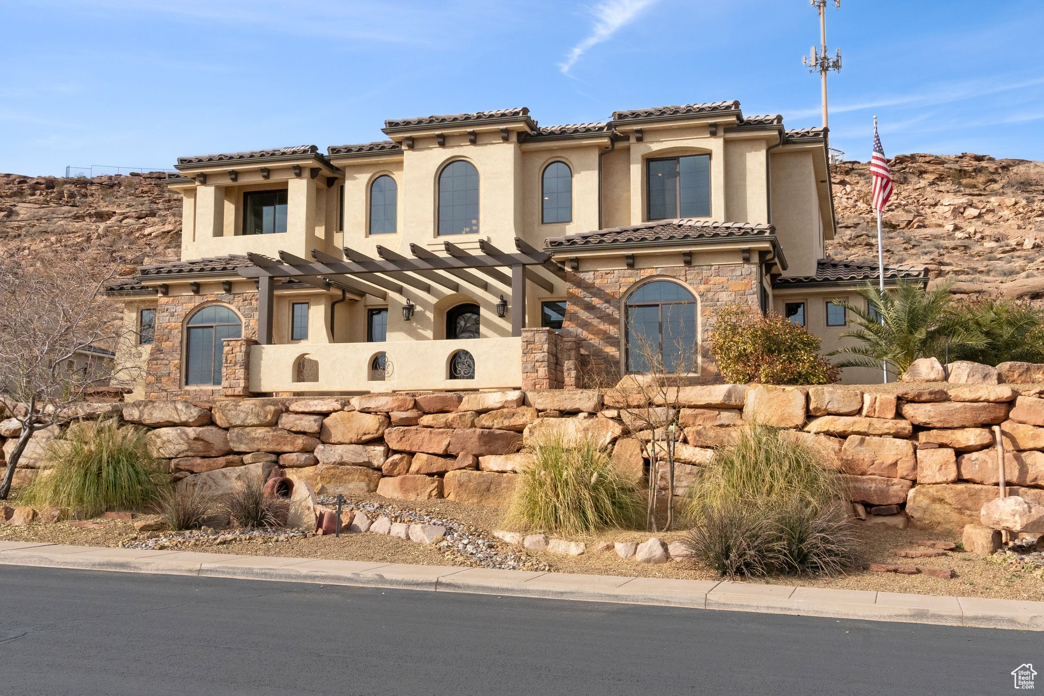 View of mediterranean / spanish house