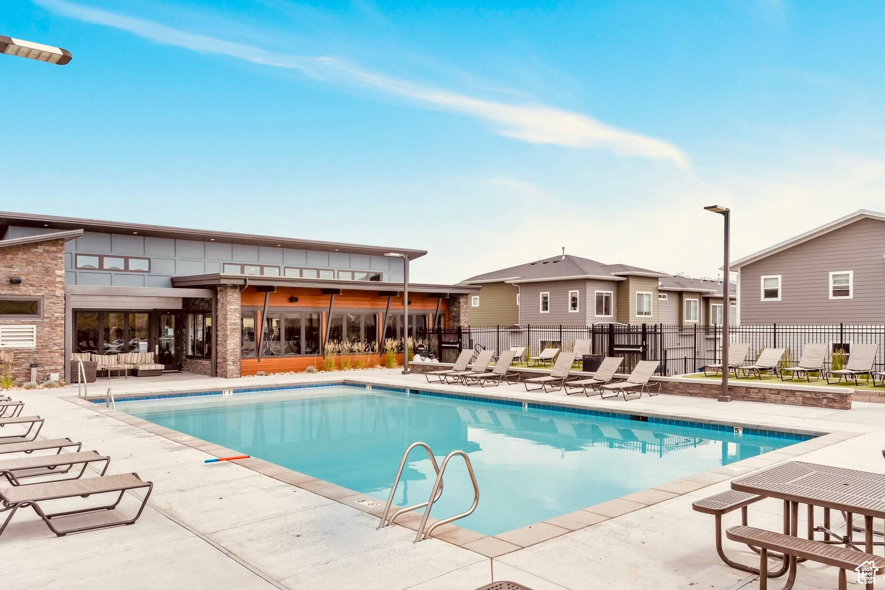 View of pool with a patio