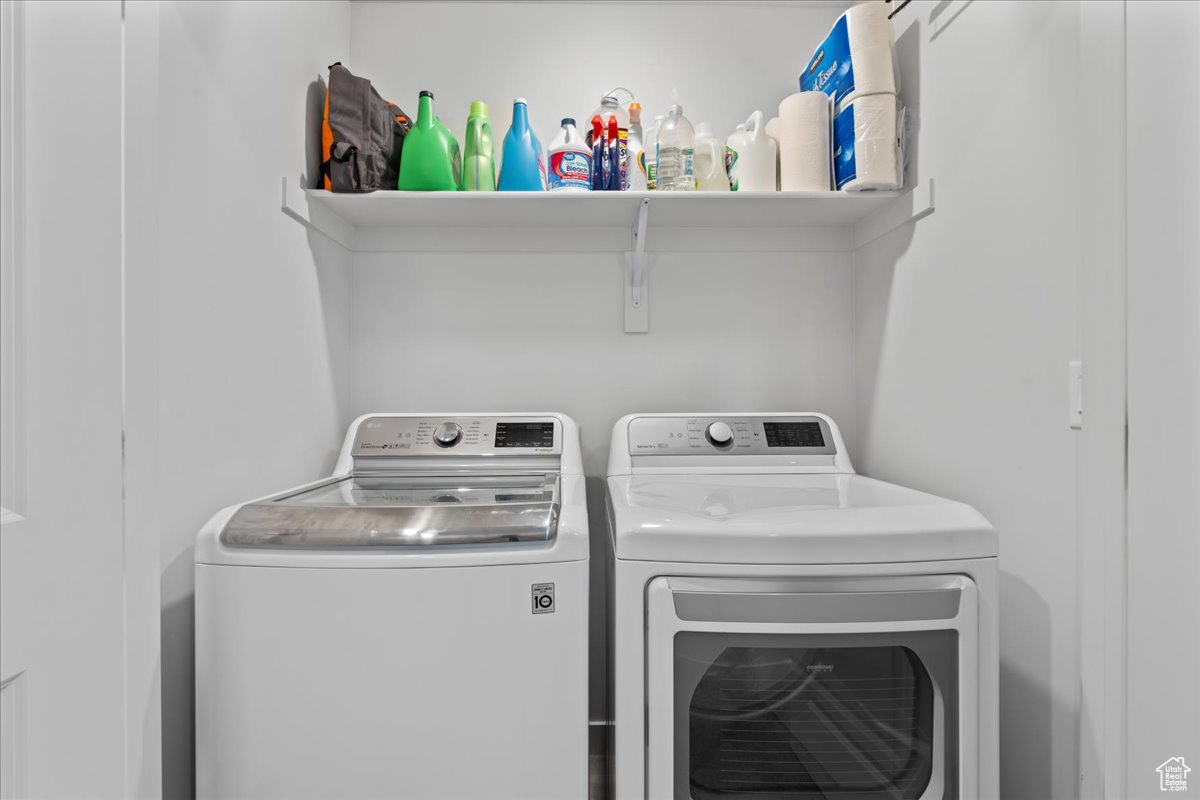 Laundry area with washer and dryer