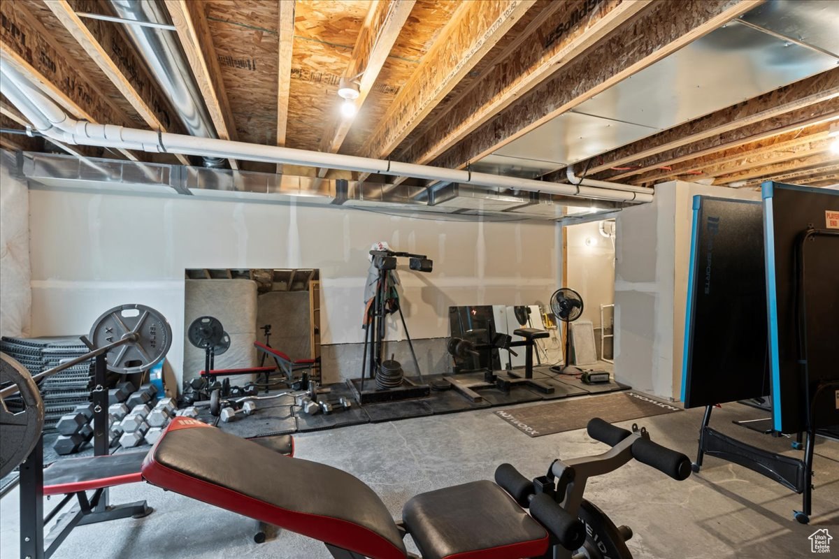 View of workout area