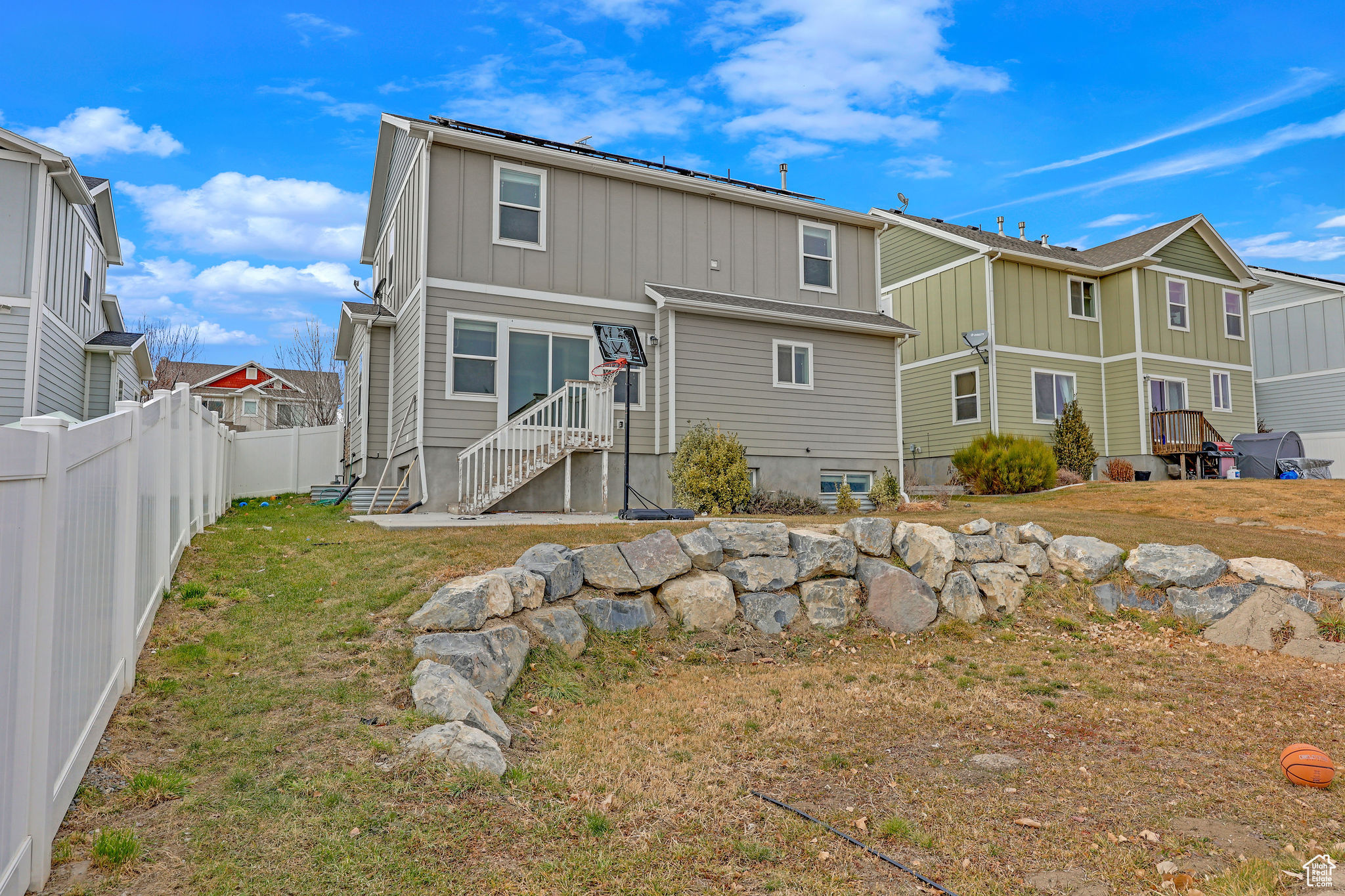 View of rear view of property