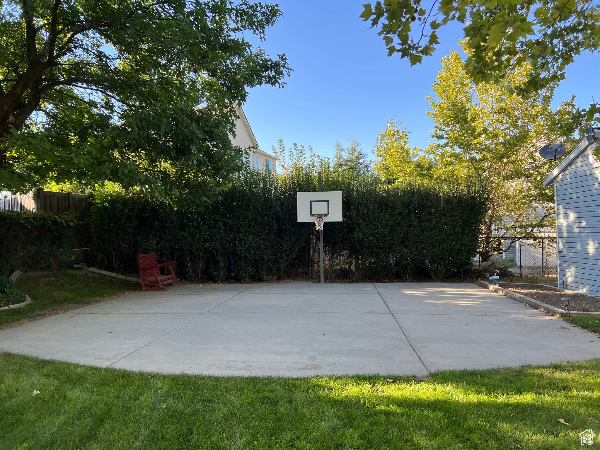 View of basketball court