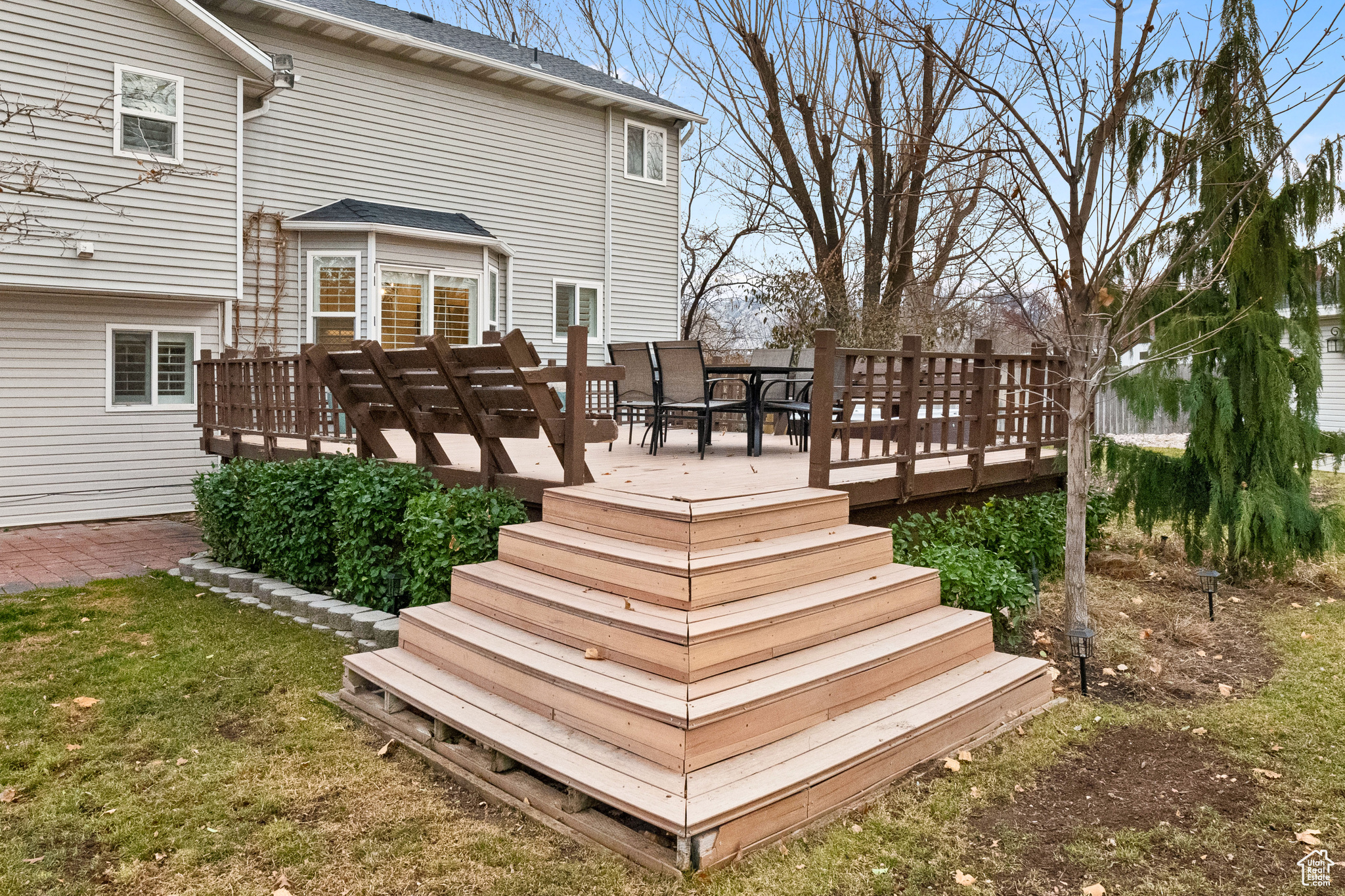 View of wooden terrace