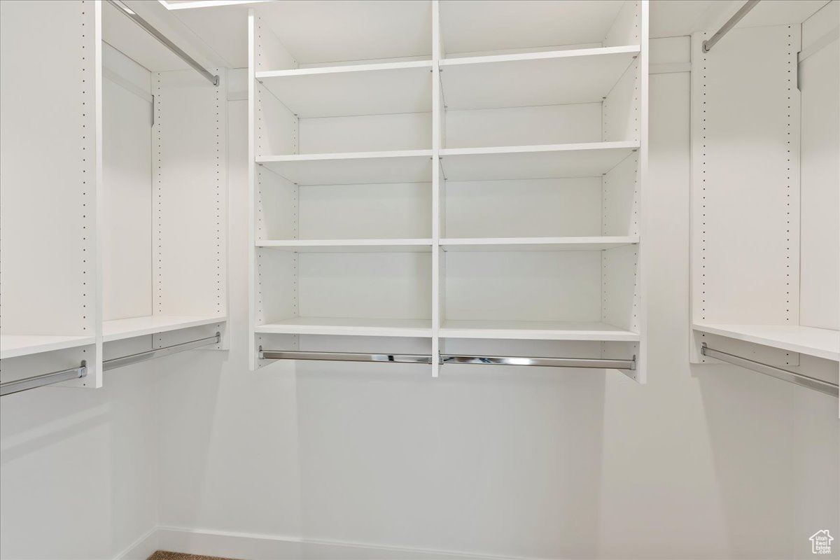 View of spacious closet