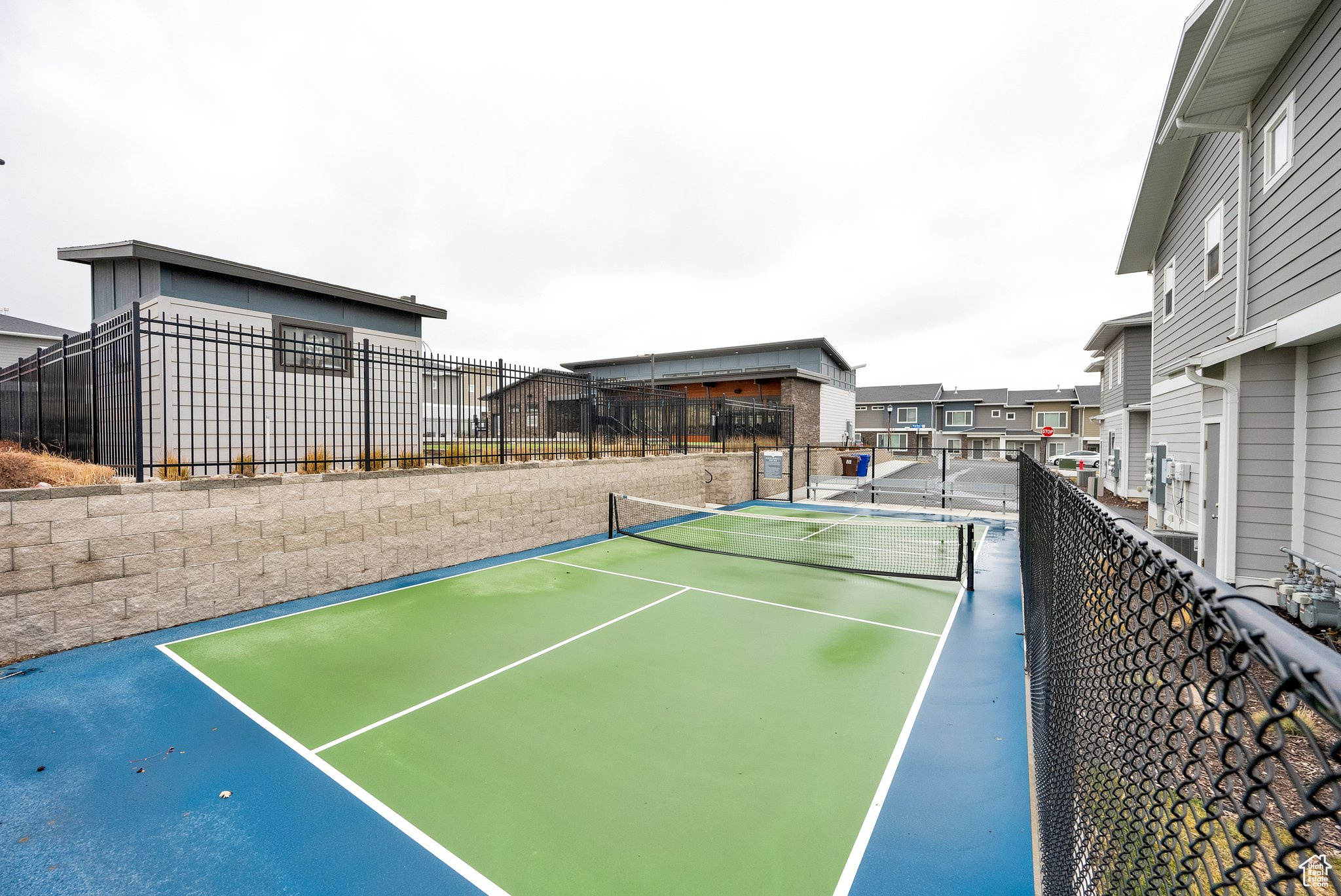 View of pickleball court