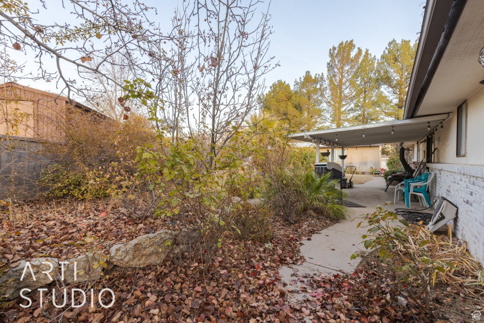 View of yard with a patio area