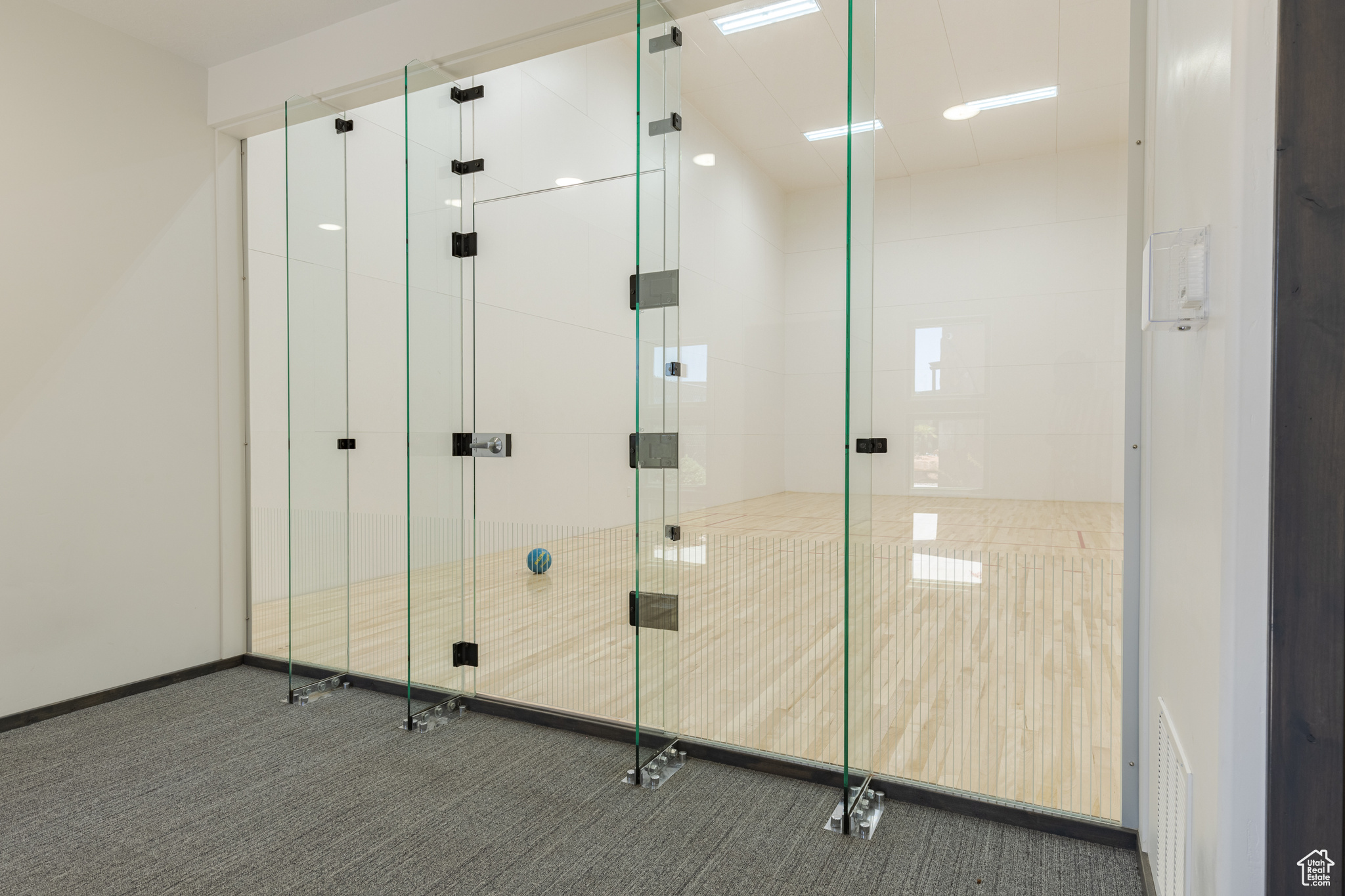 View of racquetball court