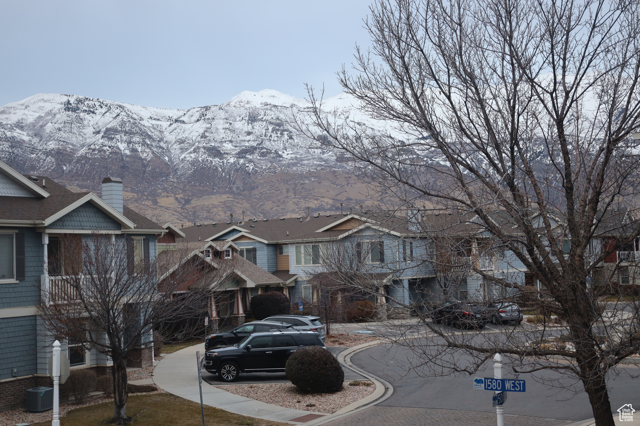 Exterior space featuring a mountain view