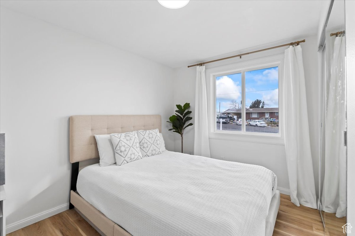 Bedroom featuring hardwood / wood-style floors