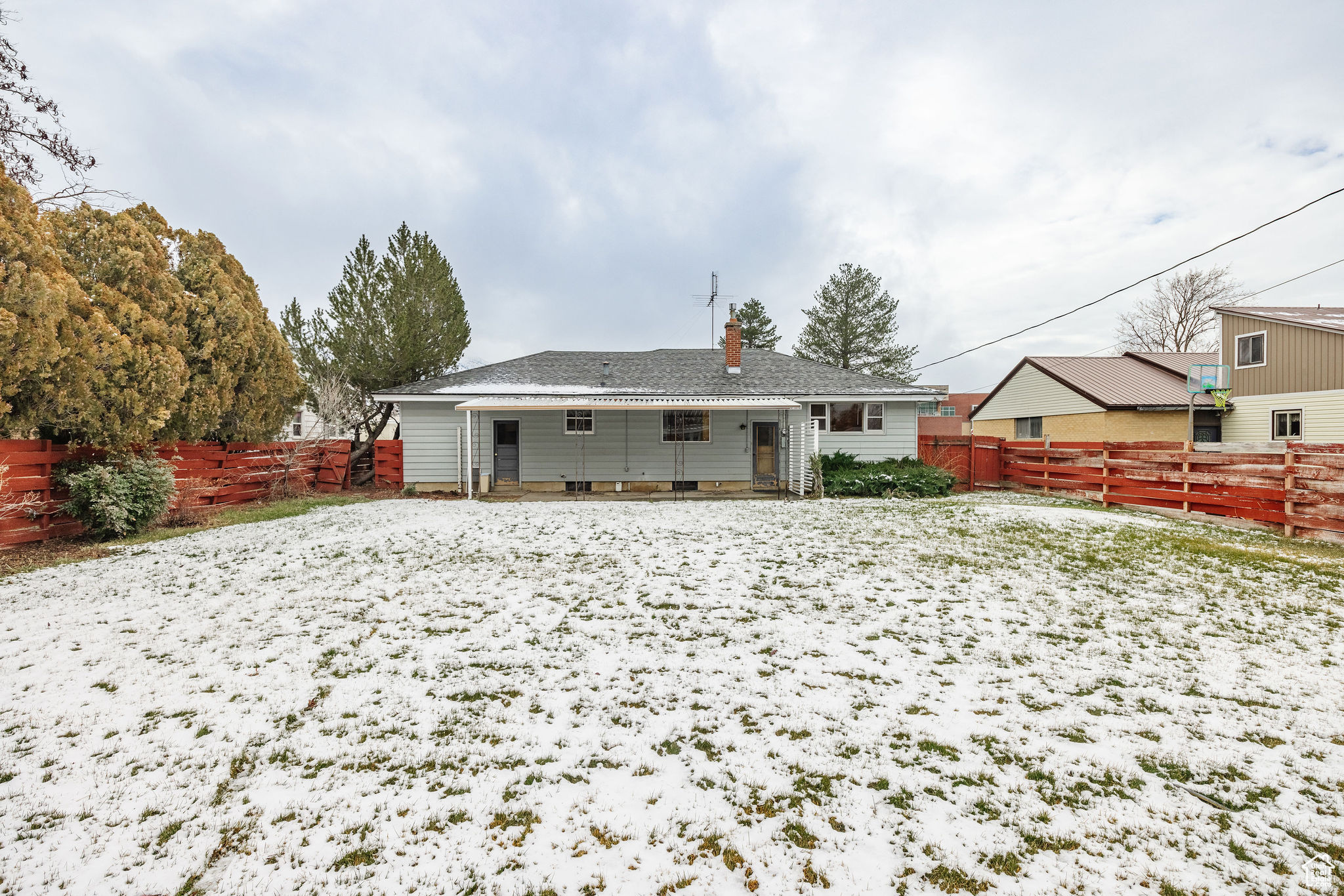 View of rear view of property