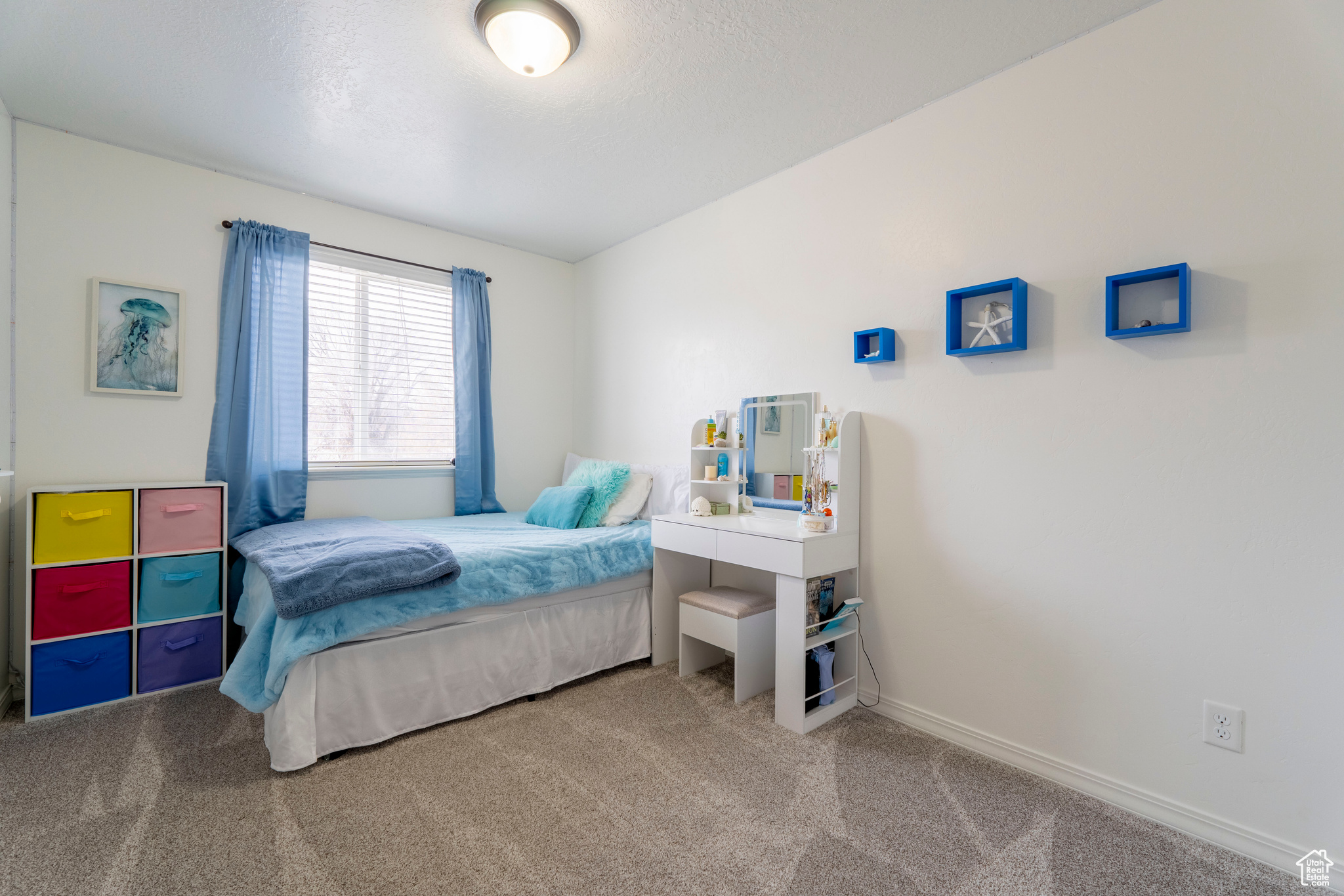 Bedroom featuring carpet flooring