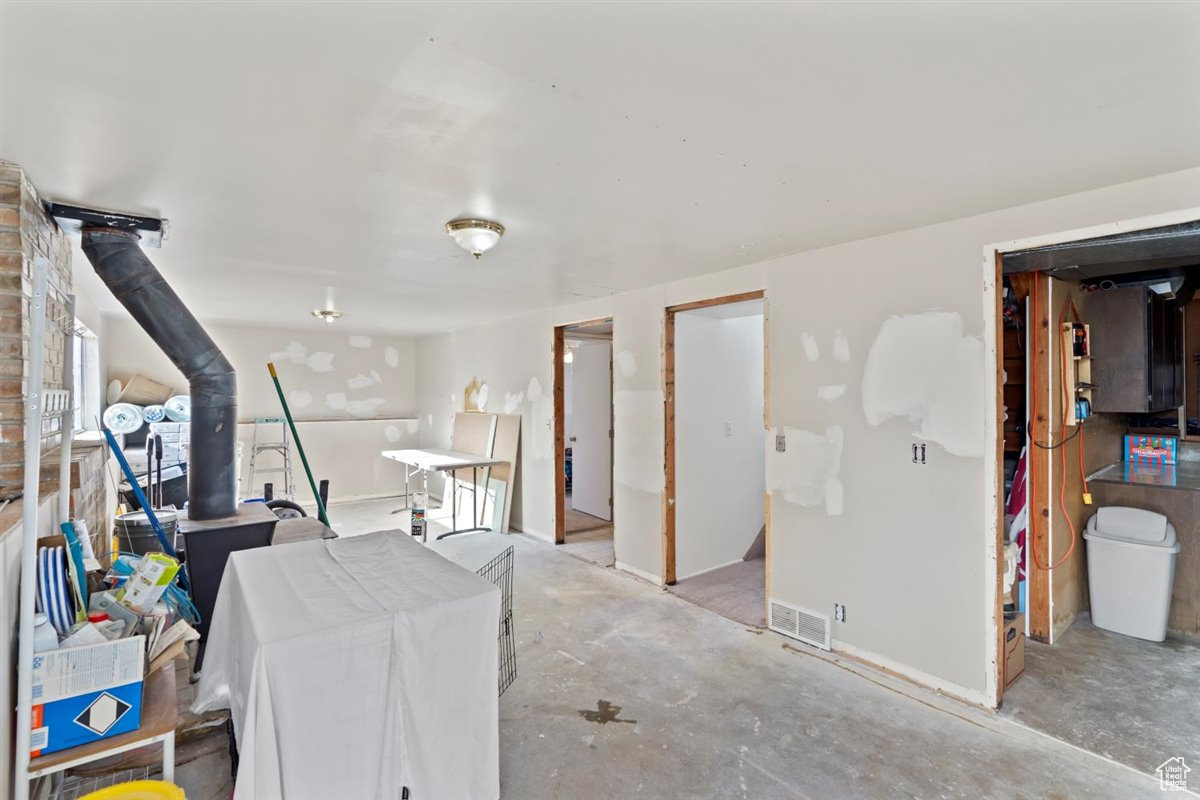 View of basement