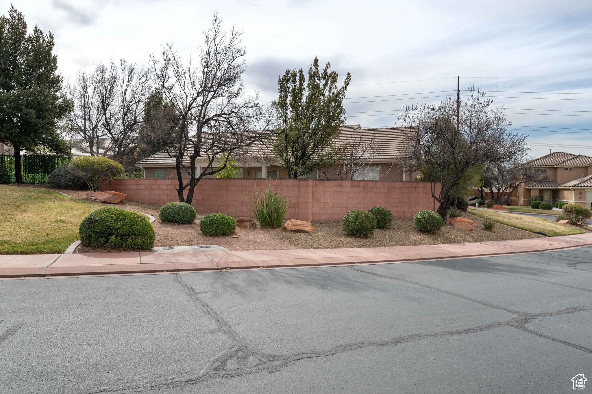 Exterior space featuring fence