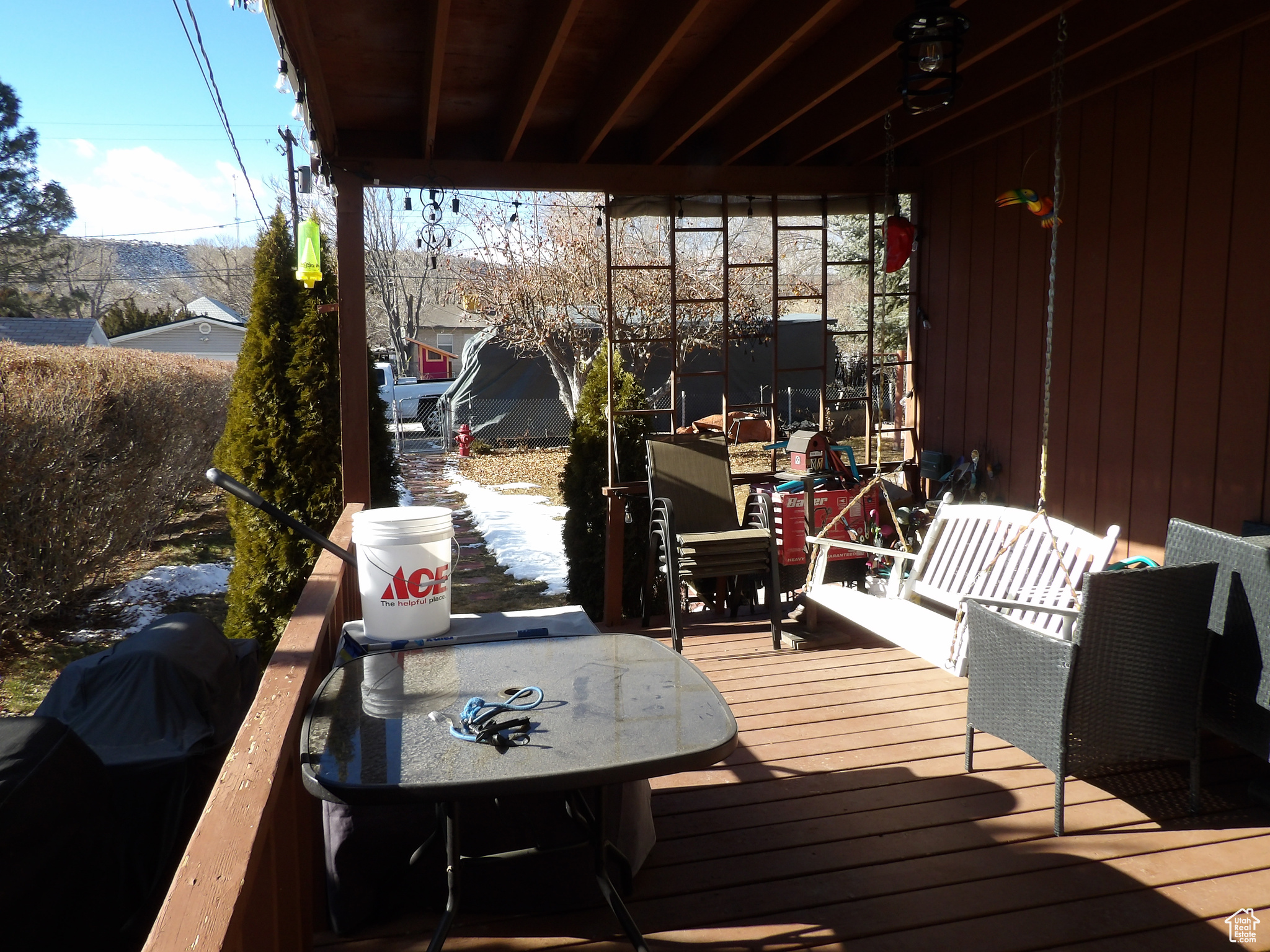 View of deck