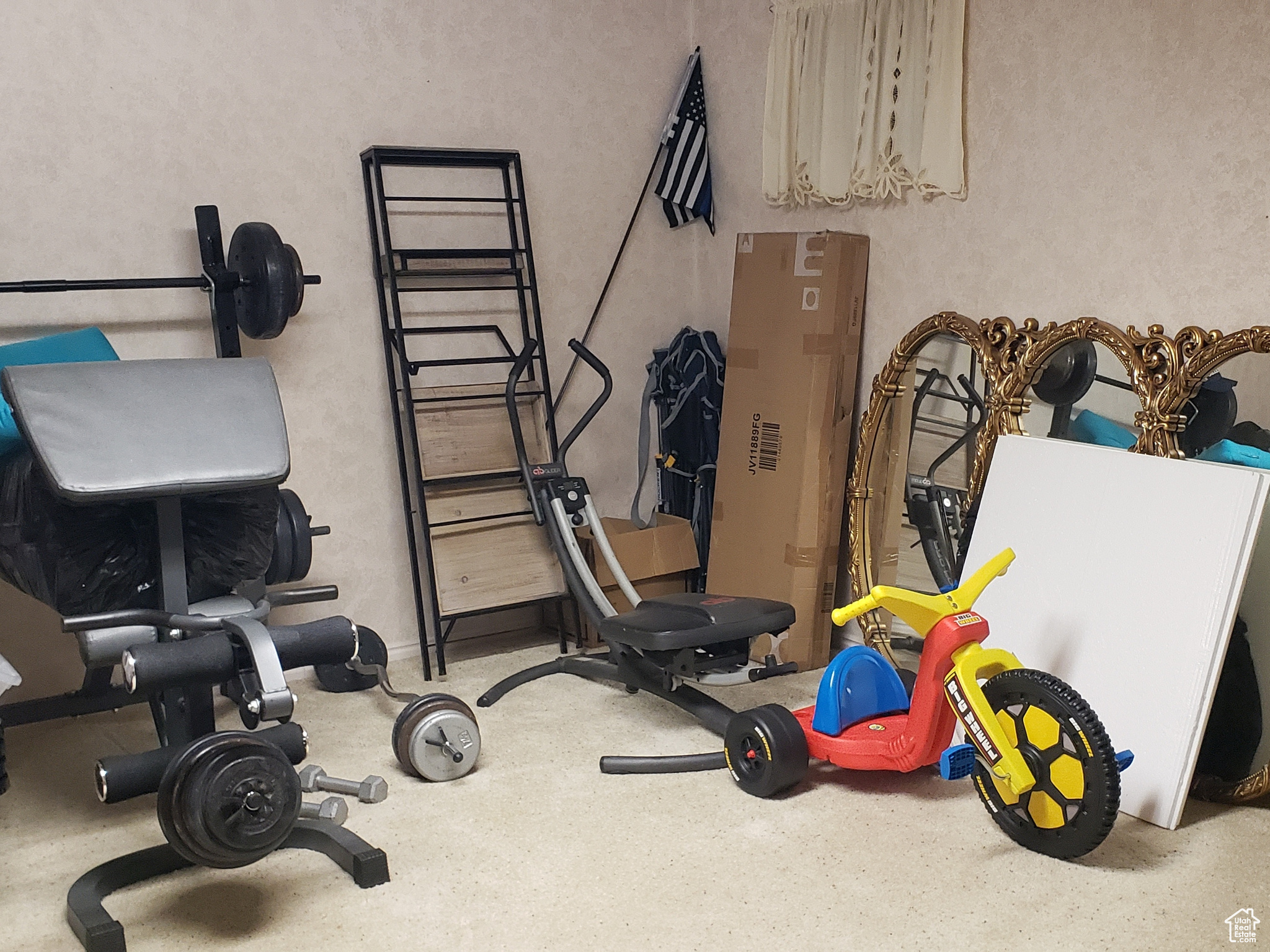 Den or office in basement.