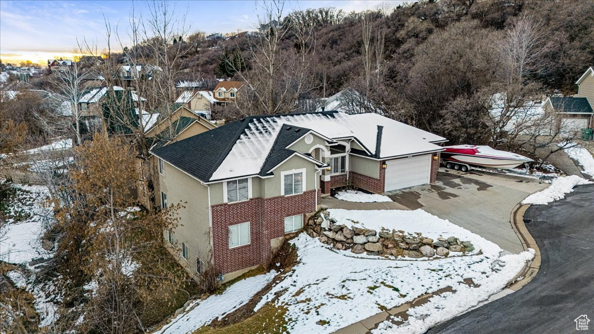 Ranch-style house with a 4 car garage and new roof