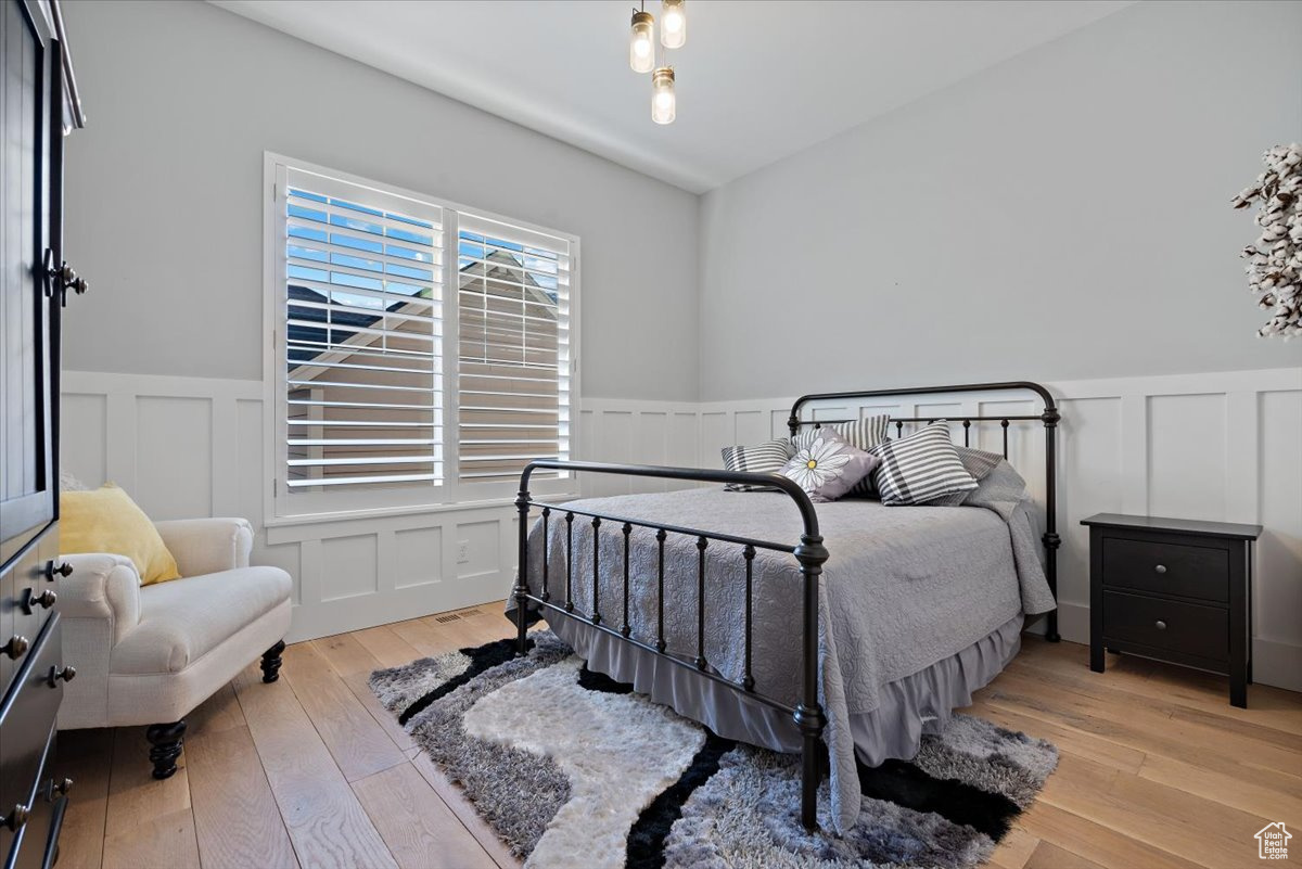 Bedroom featuring light hardwood / wood-style floors