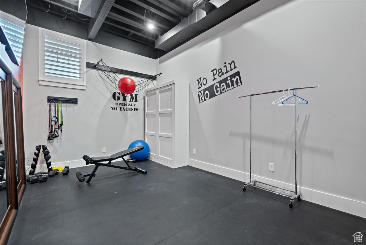 View of exercise room