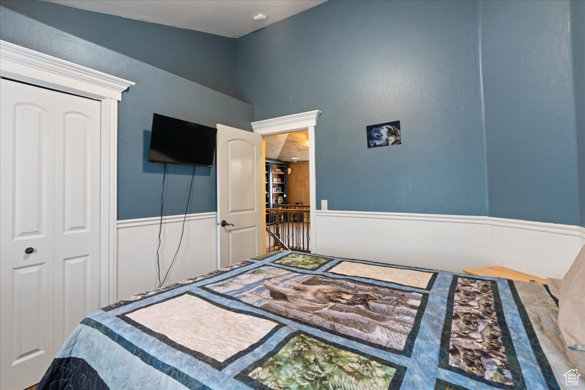 Bedroom featuring a closet