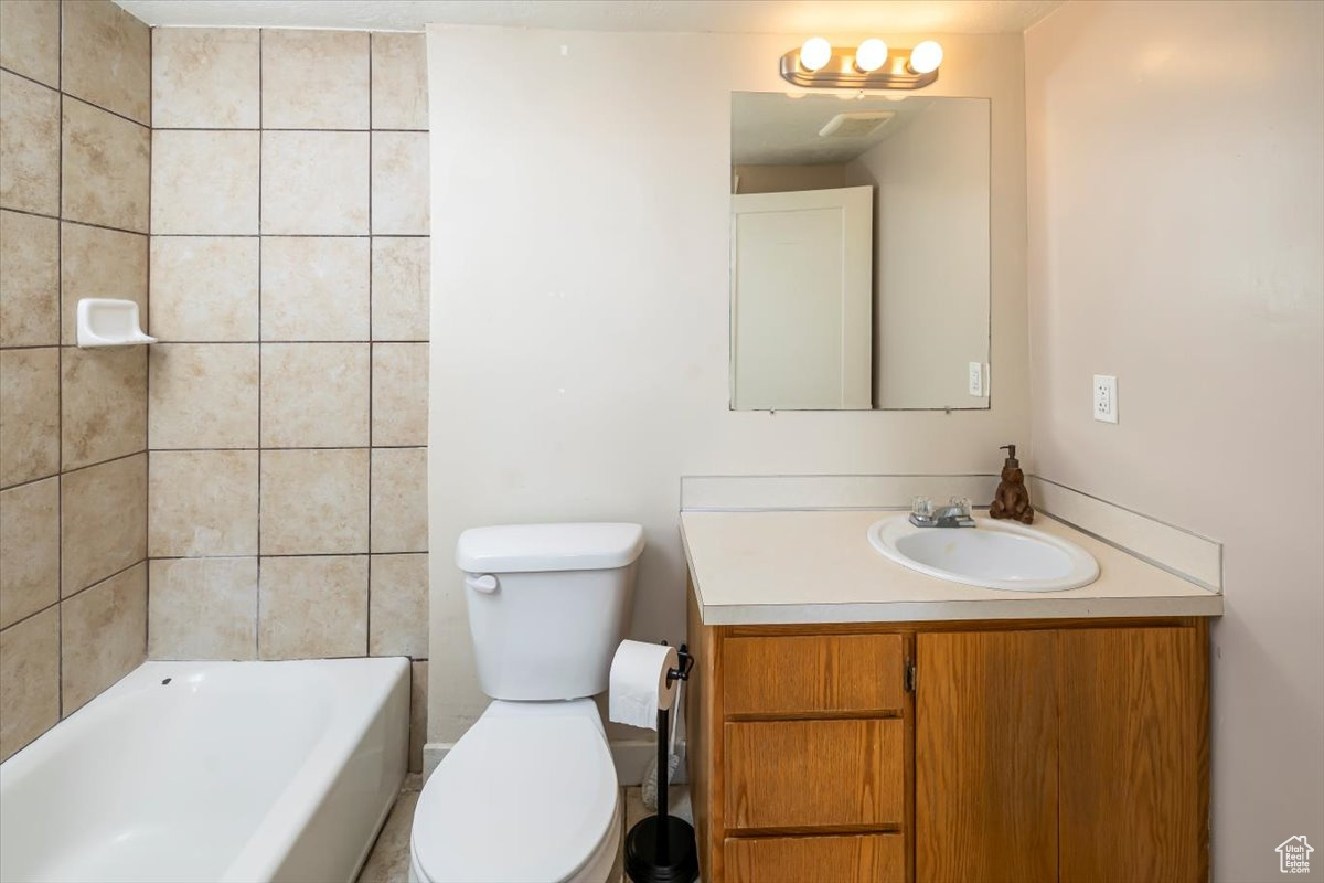 Private restroom attached to the salon area.