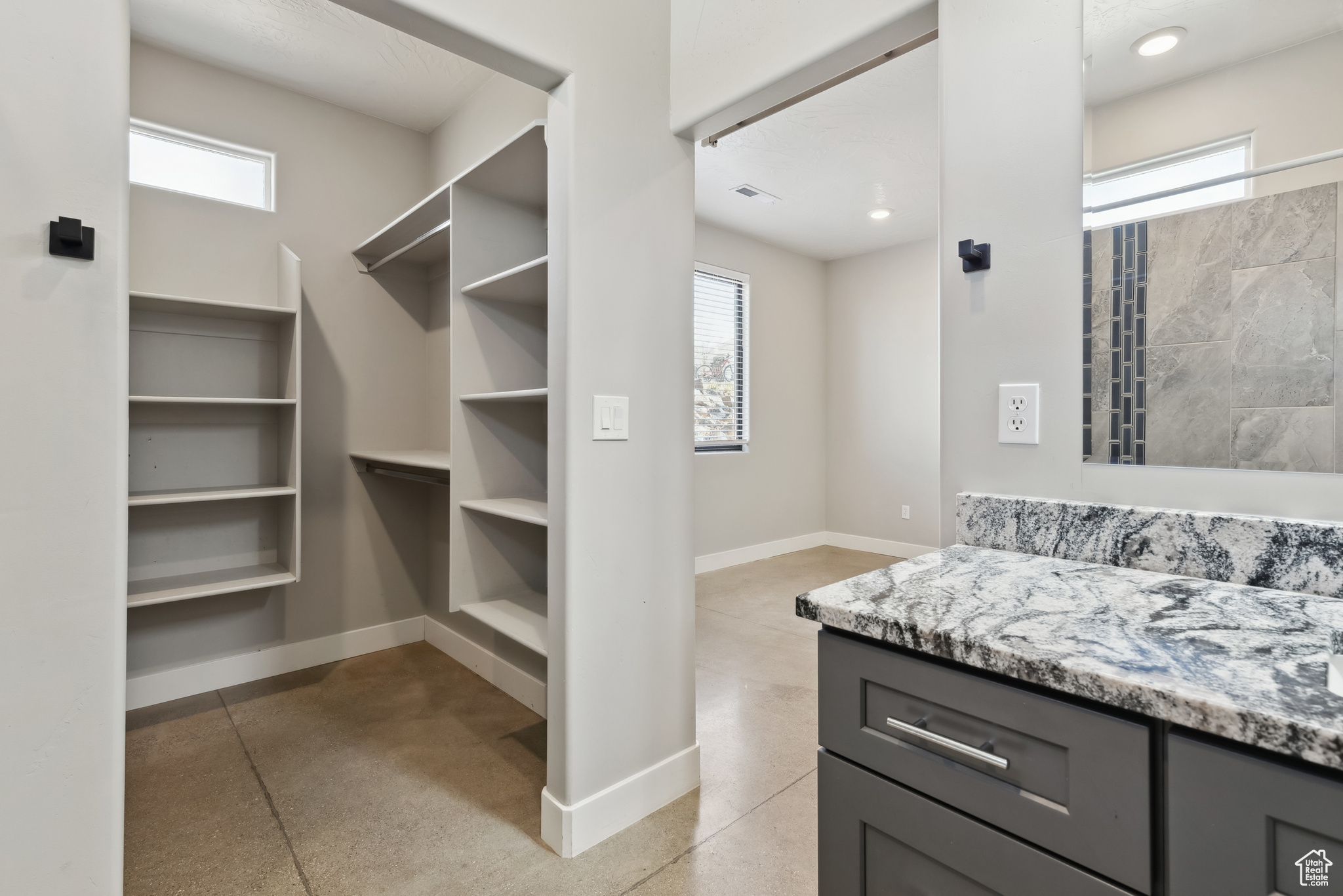 View of spacious closet