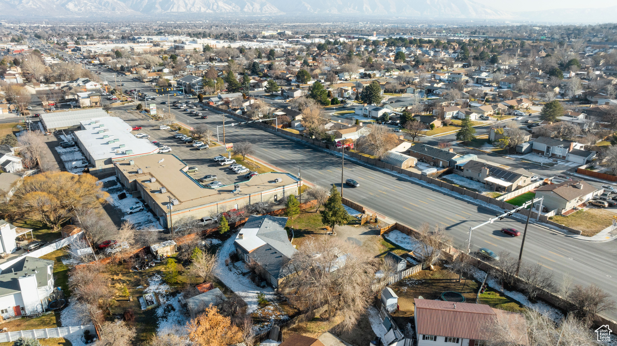 Birds eye view of property