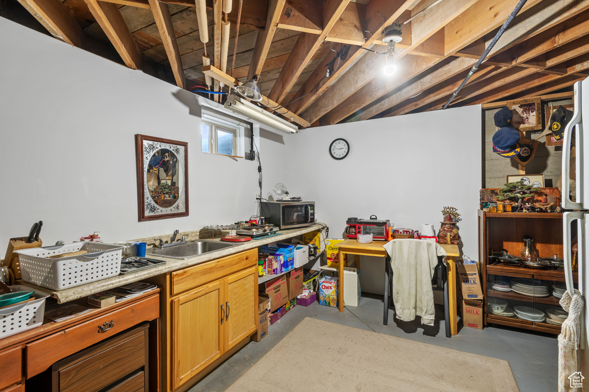 Basement kitchenette