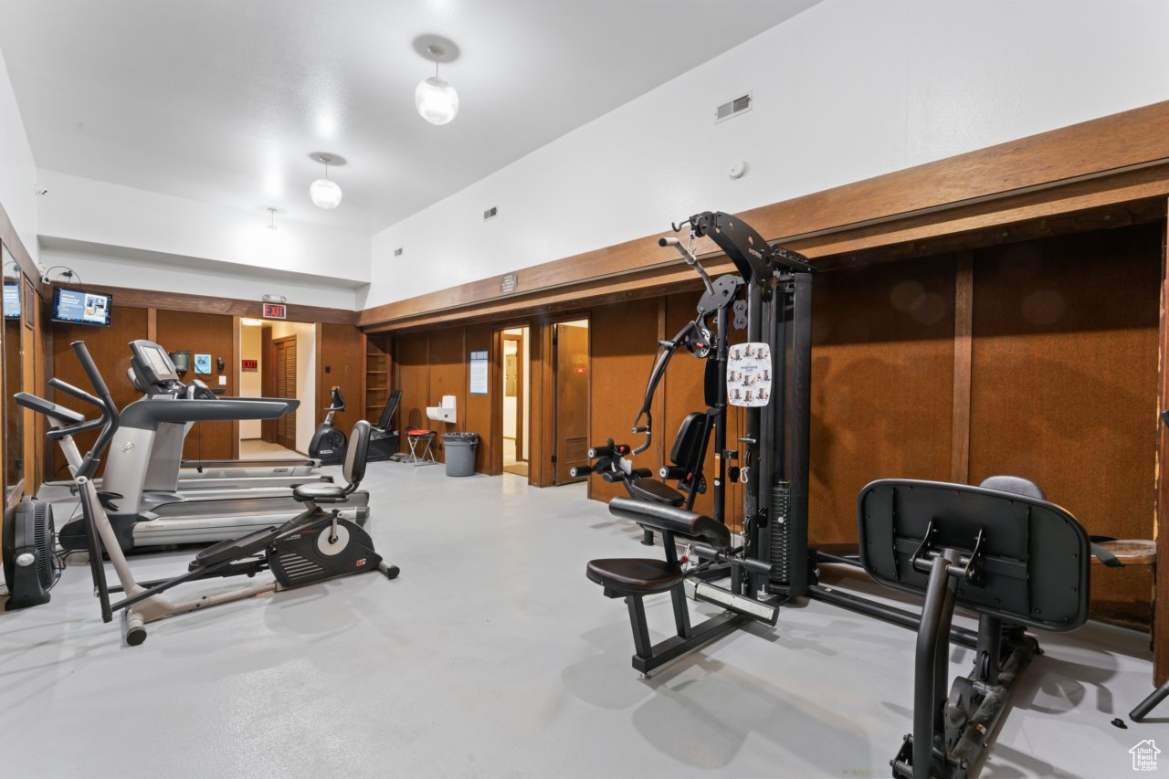 View of exercise room