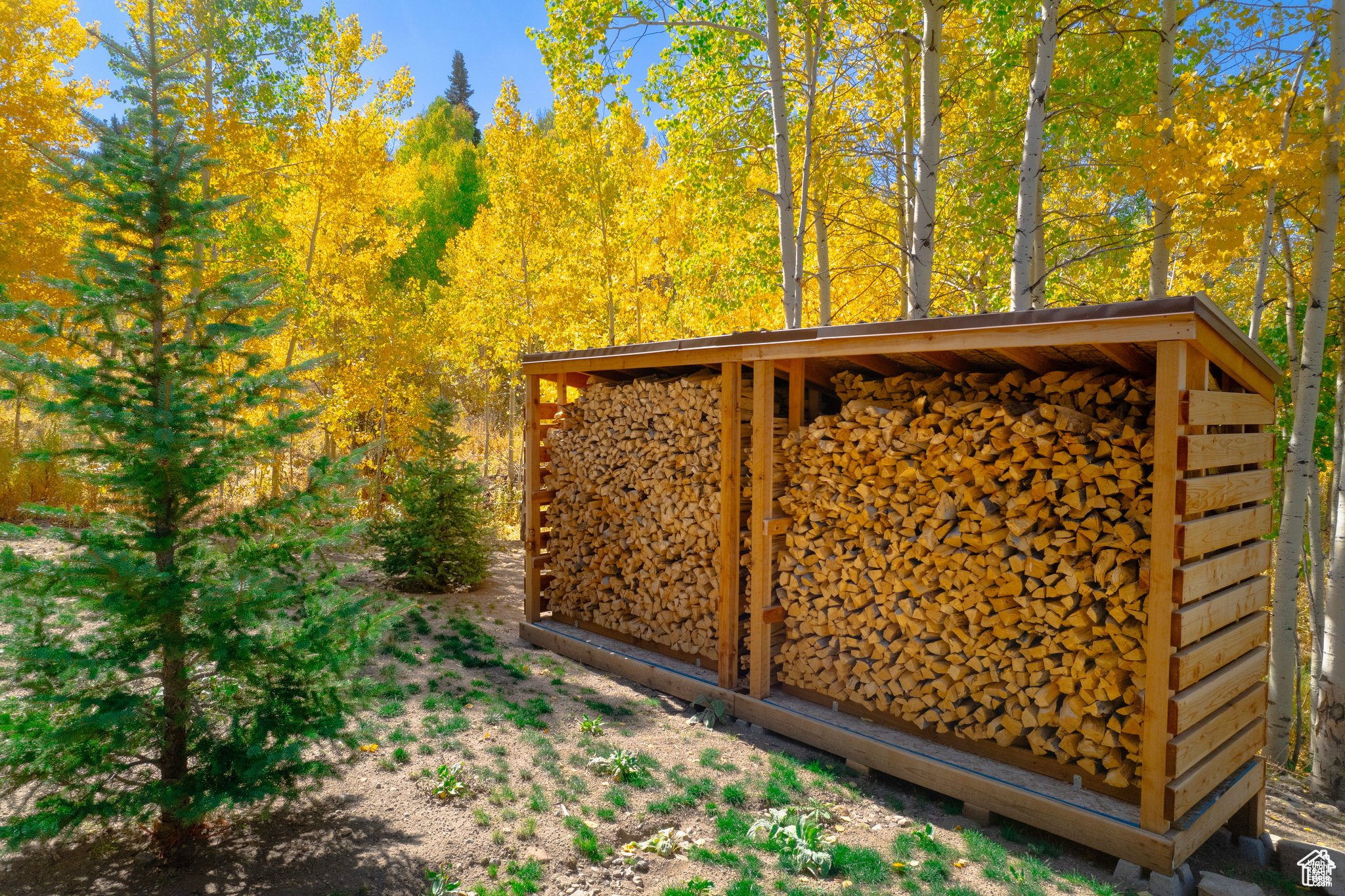 View of outbuilding