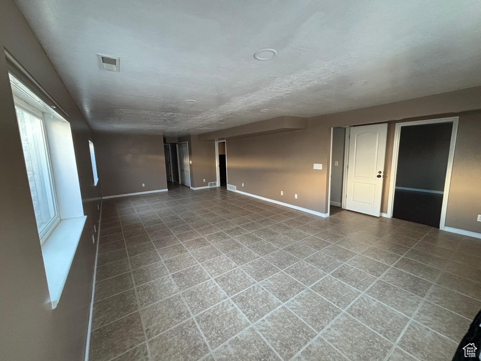 Spacious Family Room in Basement