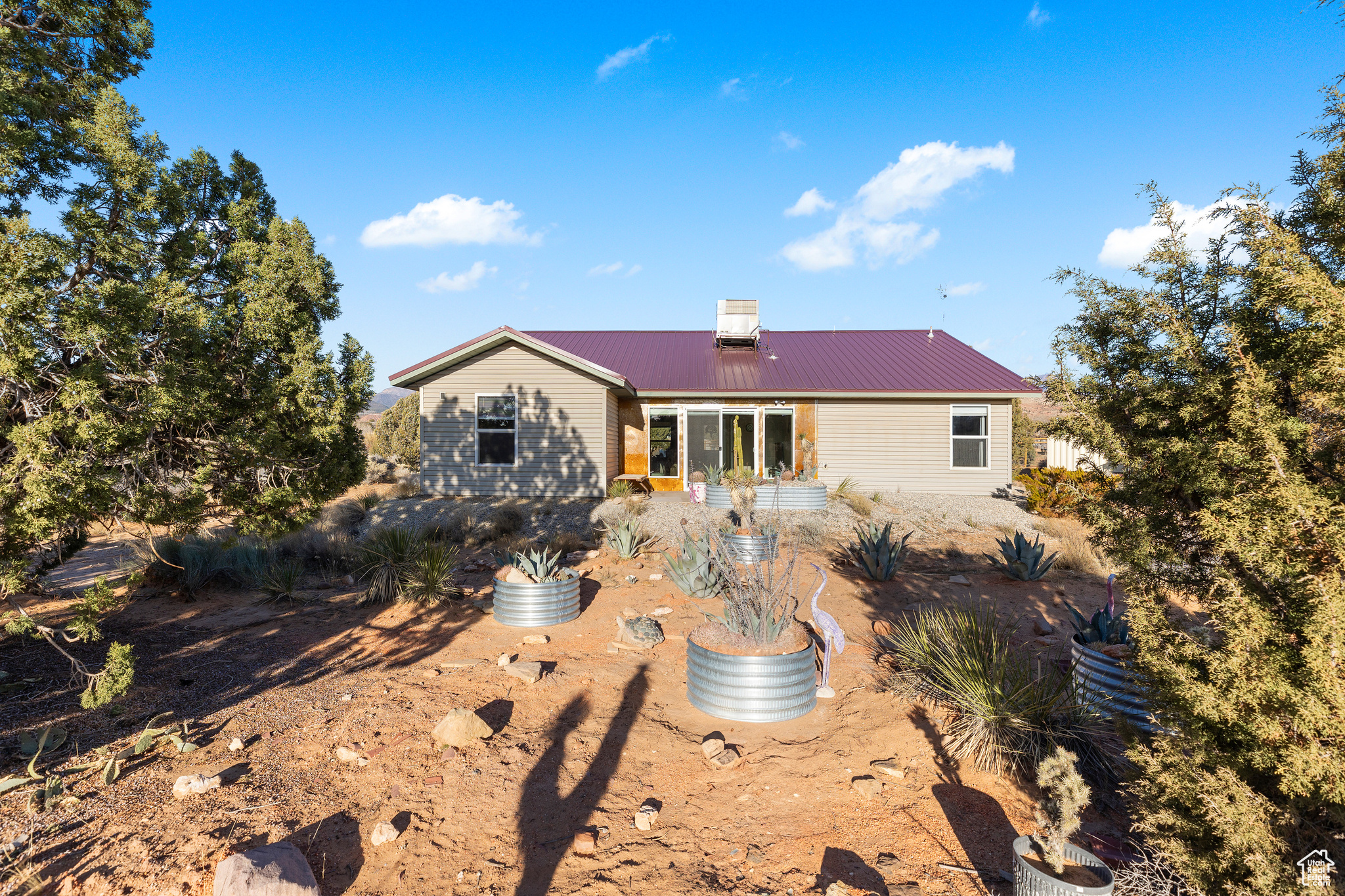 View of rear view of property