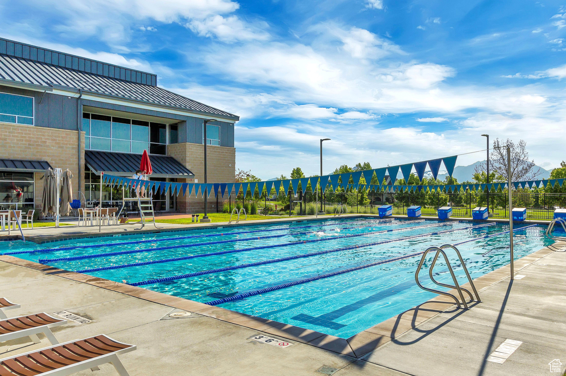 View of pool