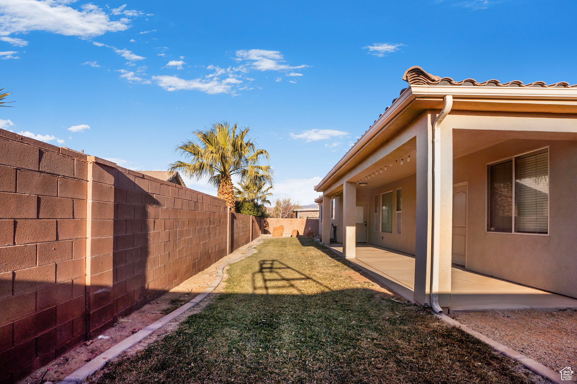 View of yard featuring a patio area