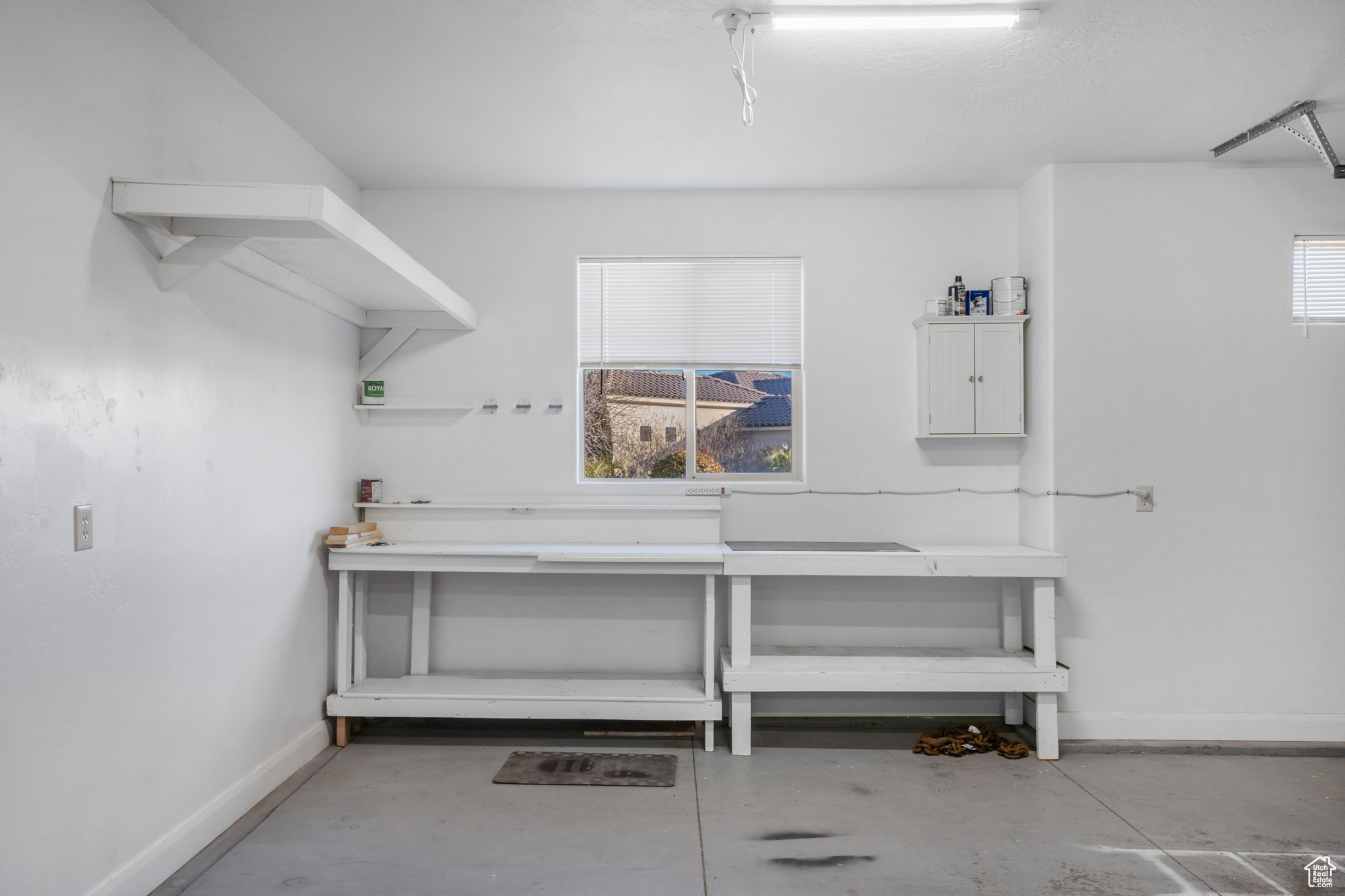 Interior space featuring concrete floors