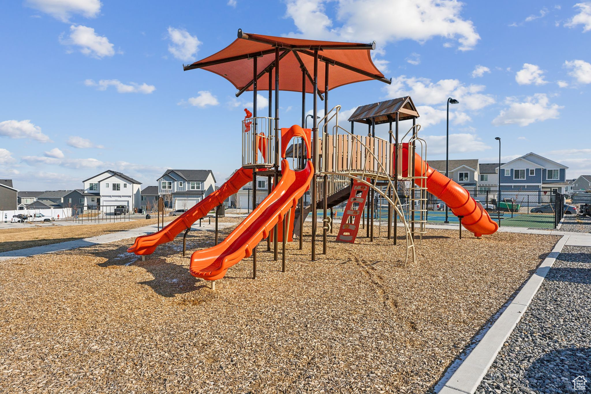 View of jungle gym