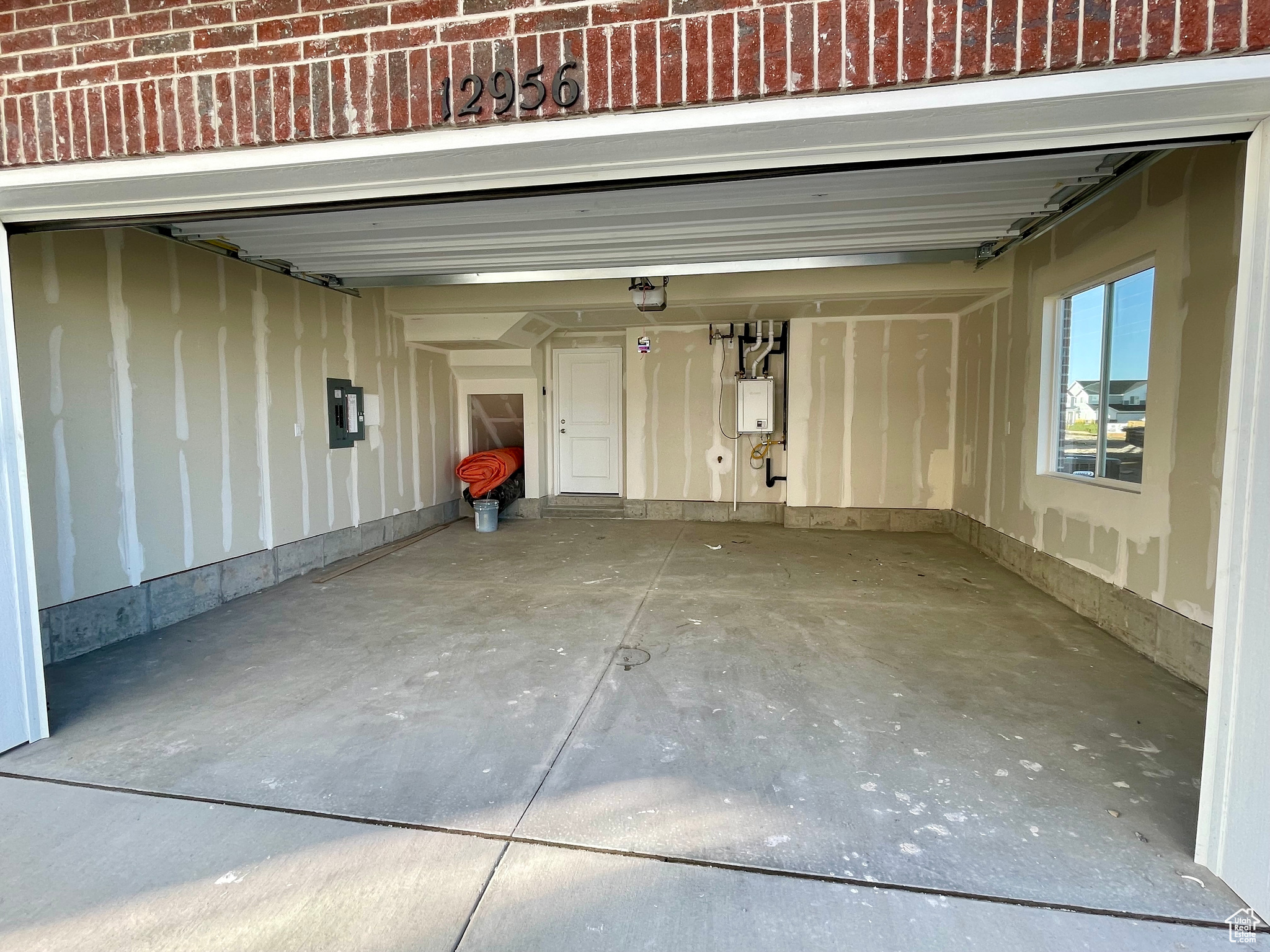 Garage with electric panel