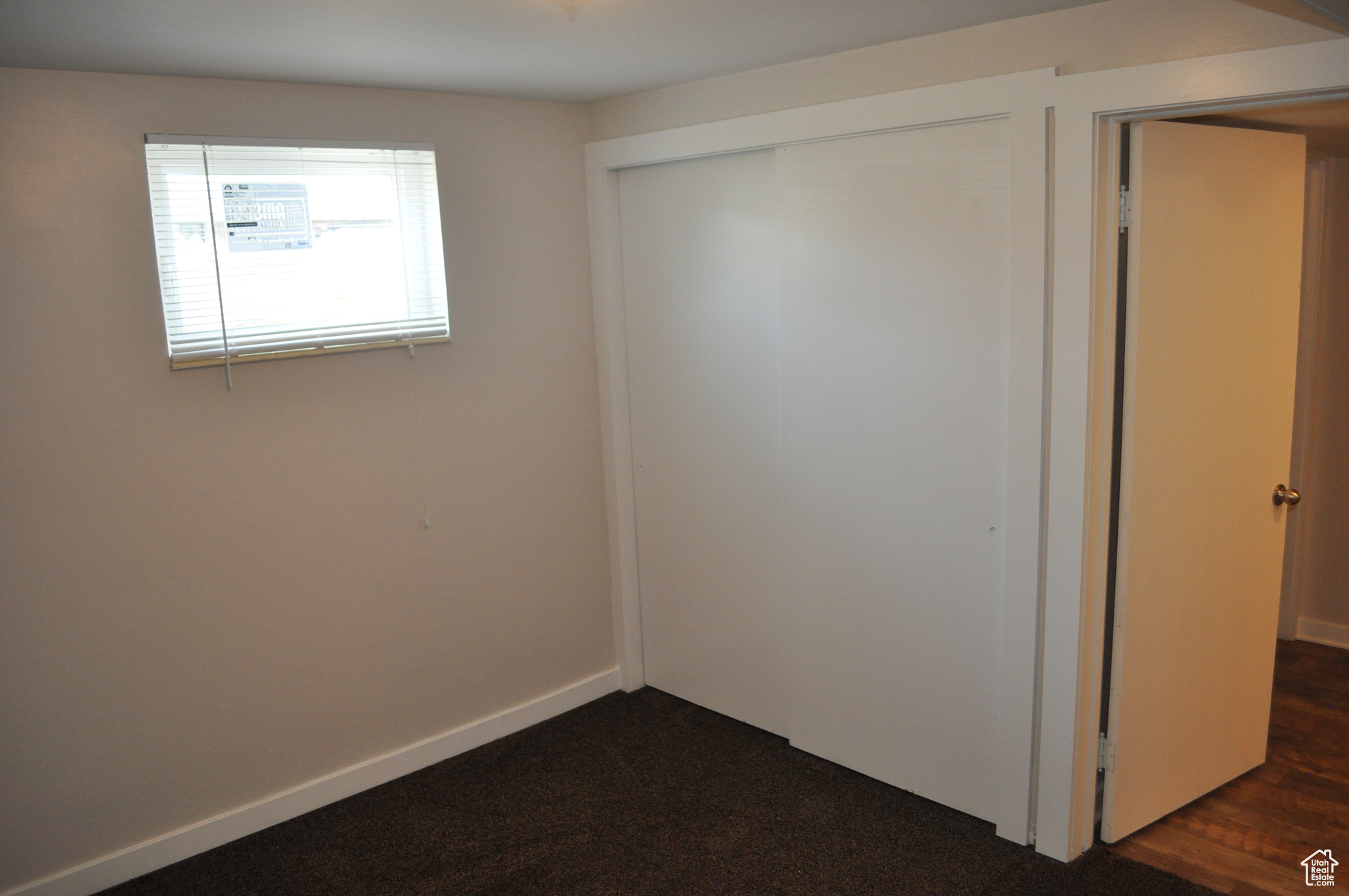 Interior space featuring a closet